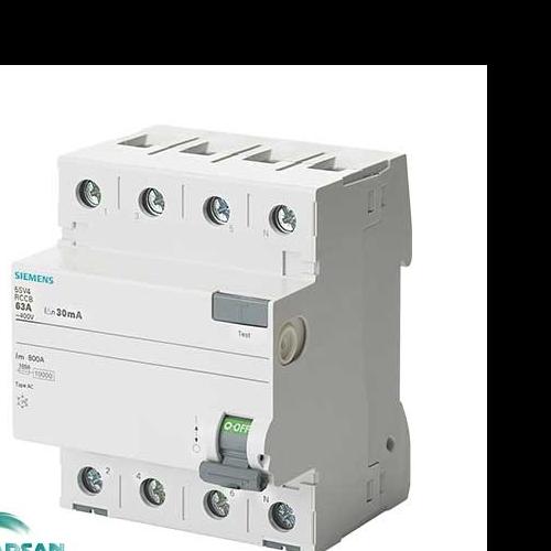 کلید محافظ جان چهار پل 63 آمپر زیمنس مدل 5SV4346-0