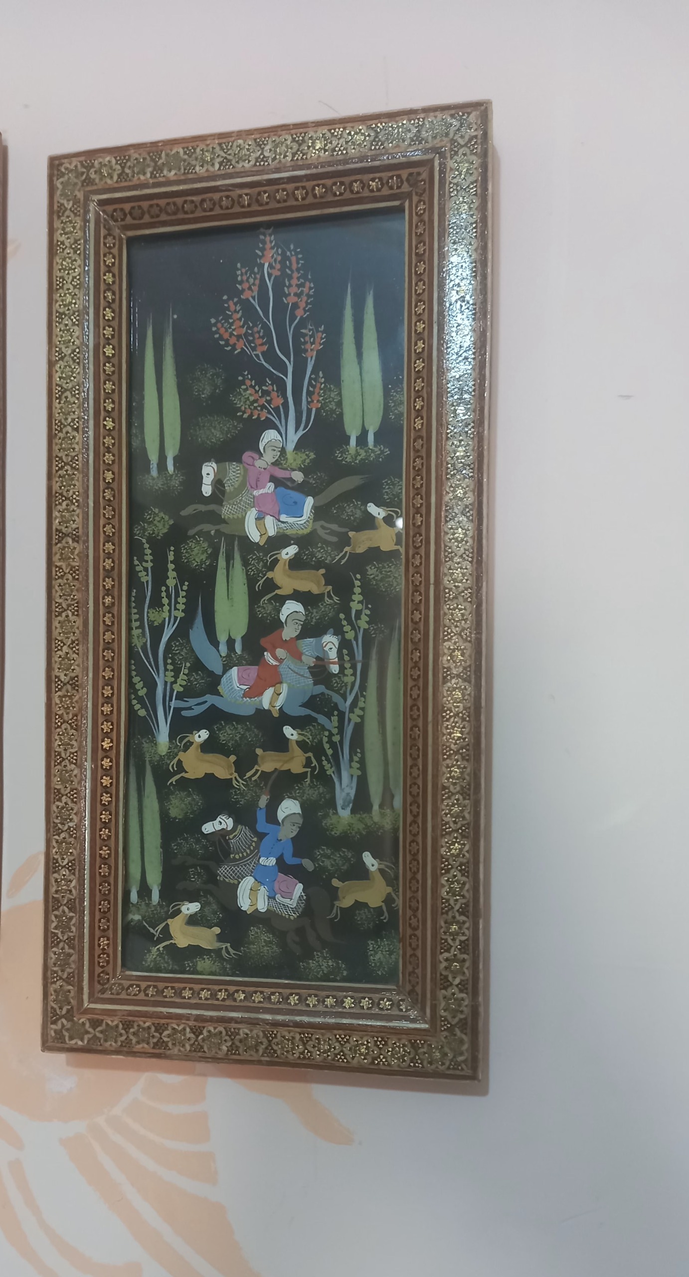 تابلو خاتم نقاشی شکارگاه