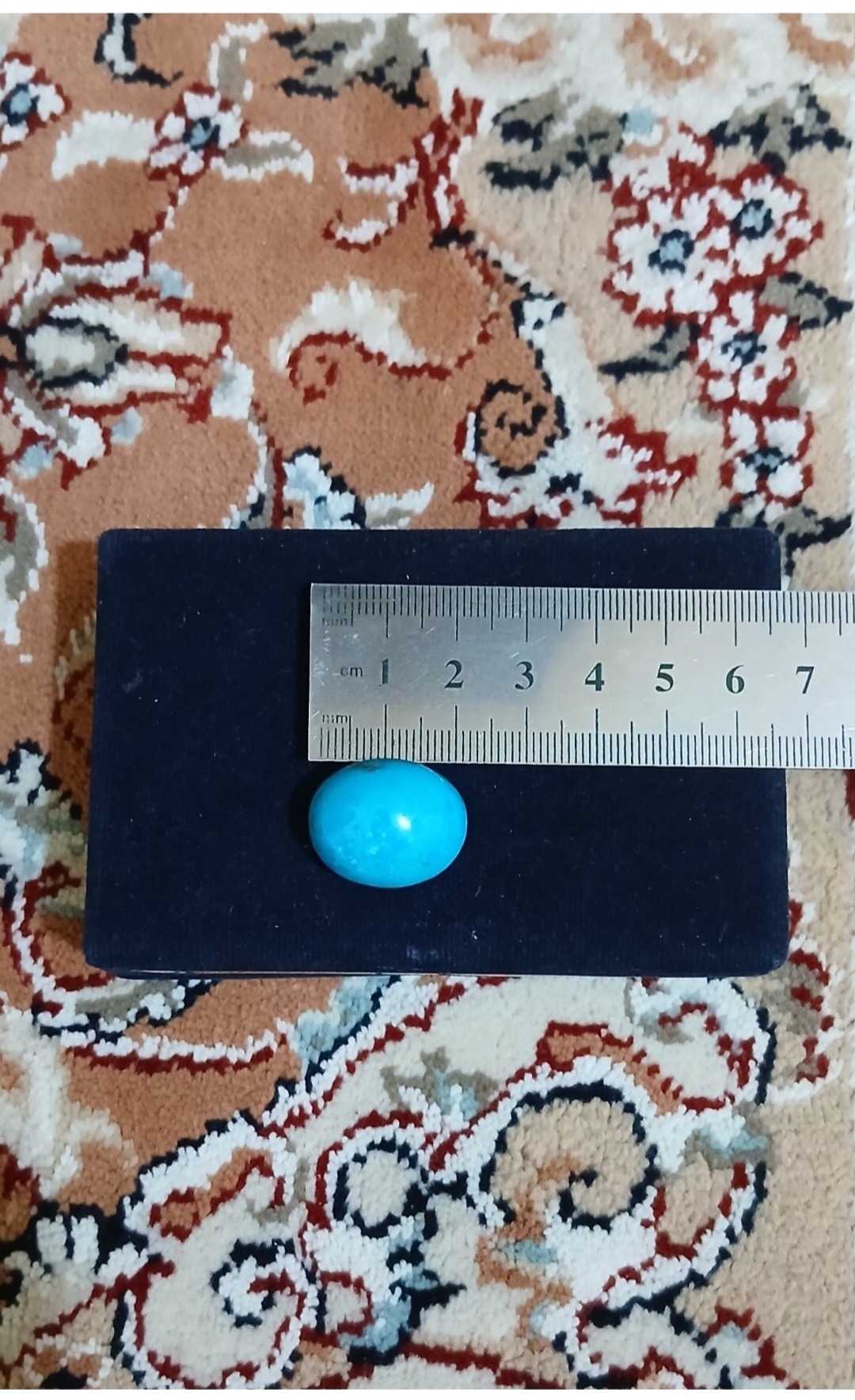 سنگ انگشتر فیروزه ای عجمی نیشابور اصل