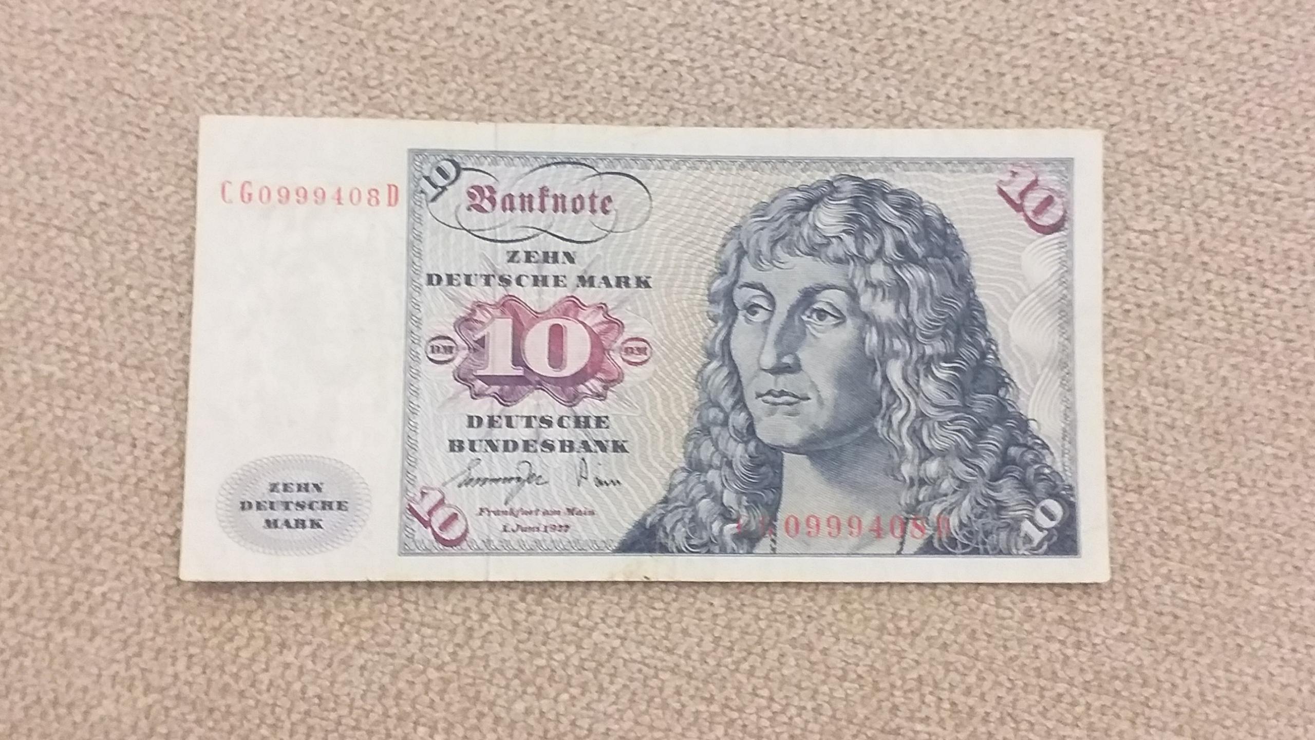 اسکناس 10 مارک آلمان غربی ارزشمند ( کد 587)