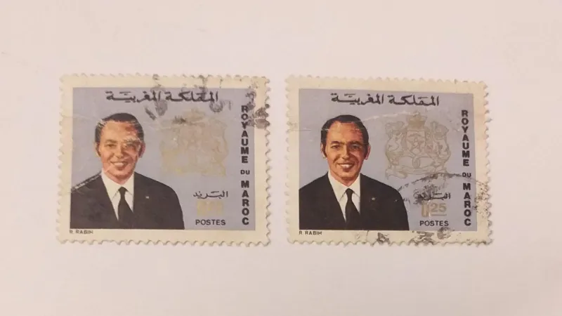 تمبر مراکش جفت قدیمی و اصل ( کد 1277 )