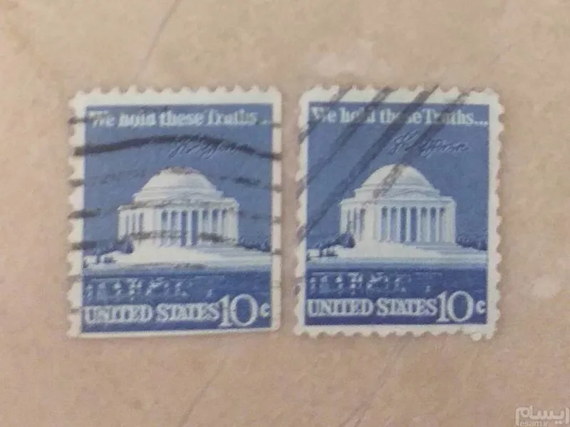 تمبر آمریکا 1973 جفت ، یادبودی و اصل (کد 1304)