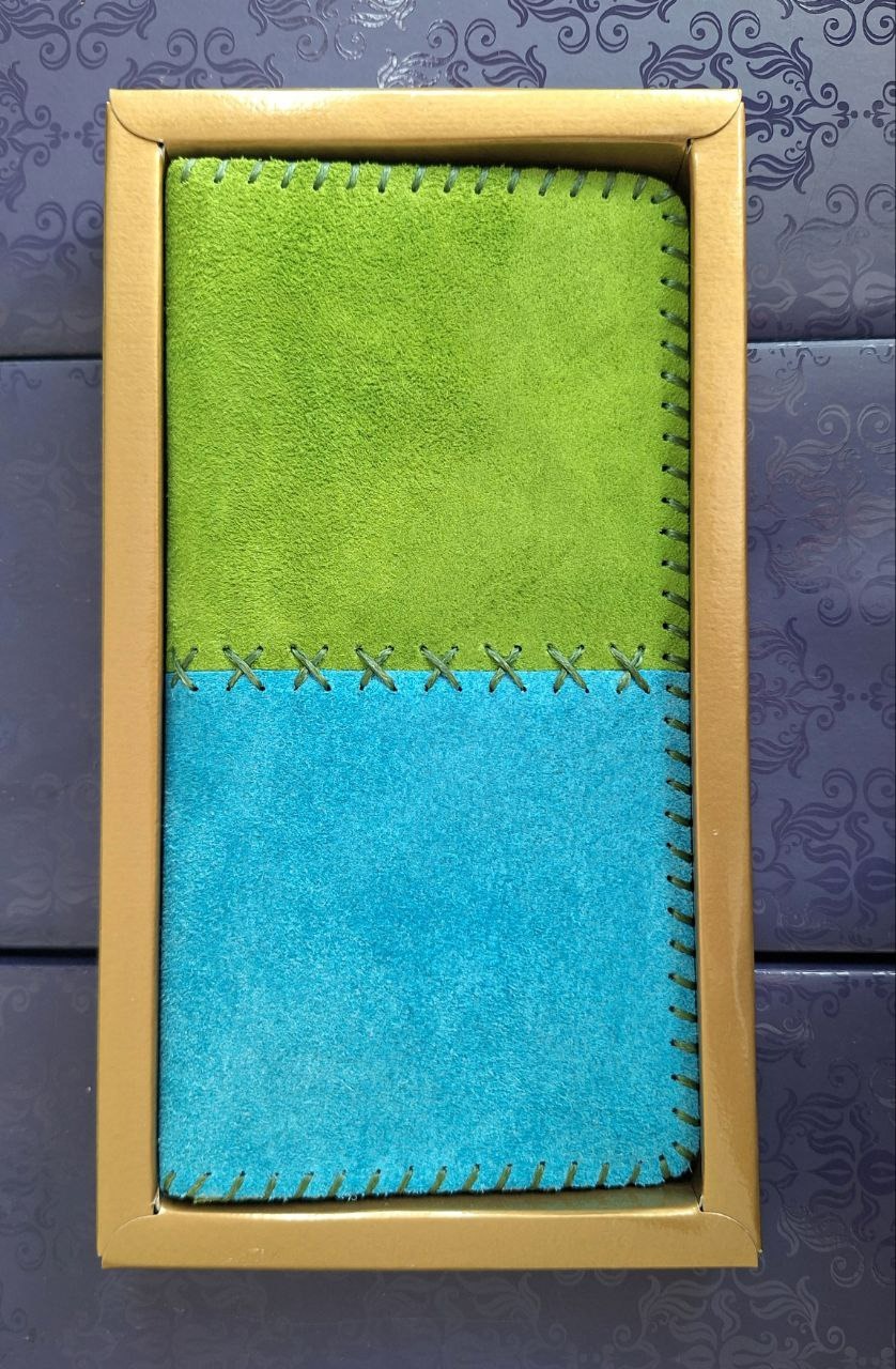 کیف چرم طبیعی اشبالت 2 رنگ دست ساز/دارای جعبه