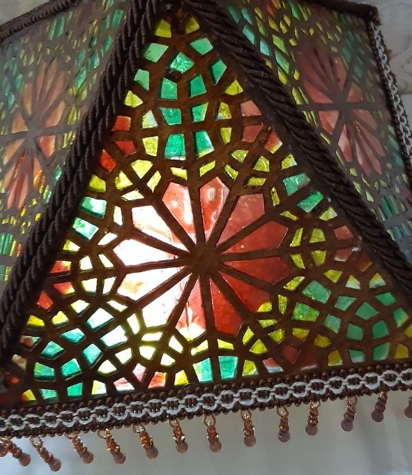 لوستر هنردست طرح گره چینی