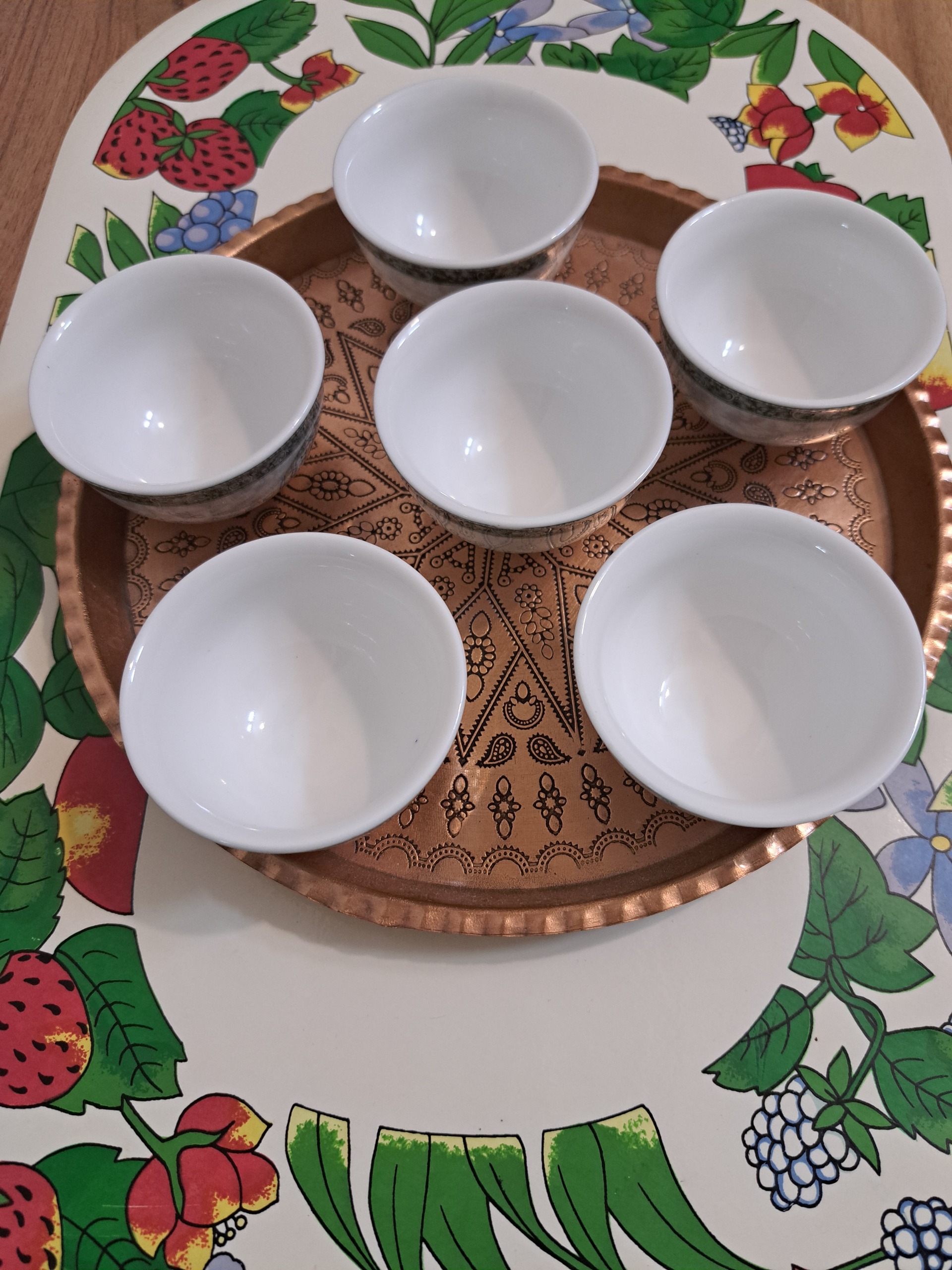 هفت سین فانتزی مس و چینی