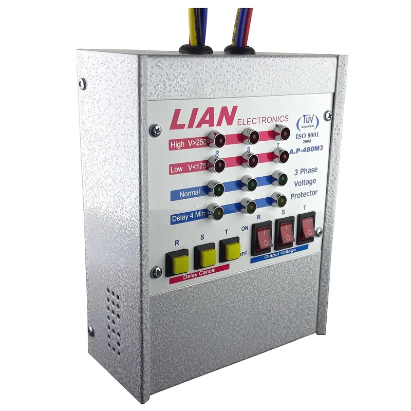 محافظ ولتاژ سه فاز لیان الکترونیک مدل A.P-480M3