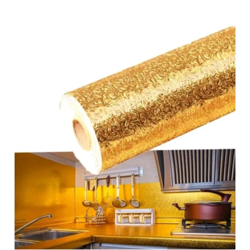 فویل کابینت چسبی ضد خش طلایی