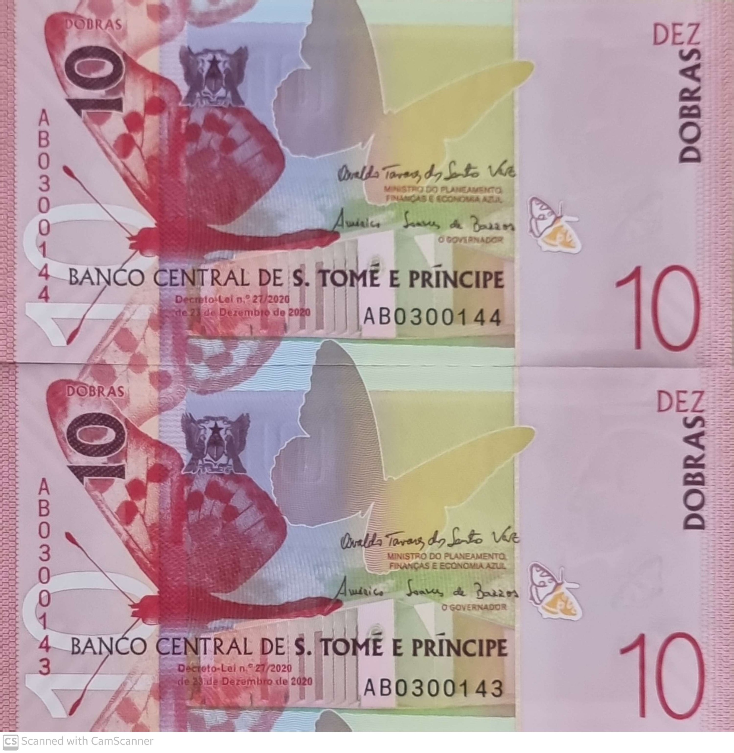 جفت بانکی کلکسیونی 10 دوبراس سنت توماس و پرینسیپ