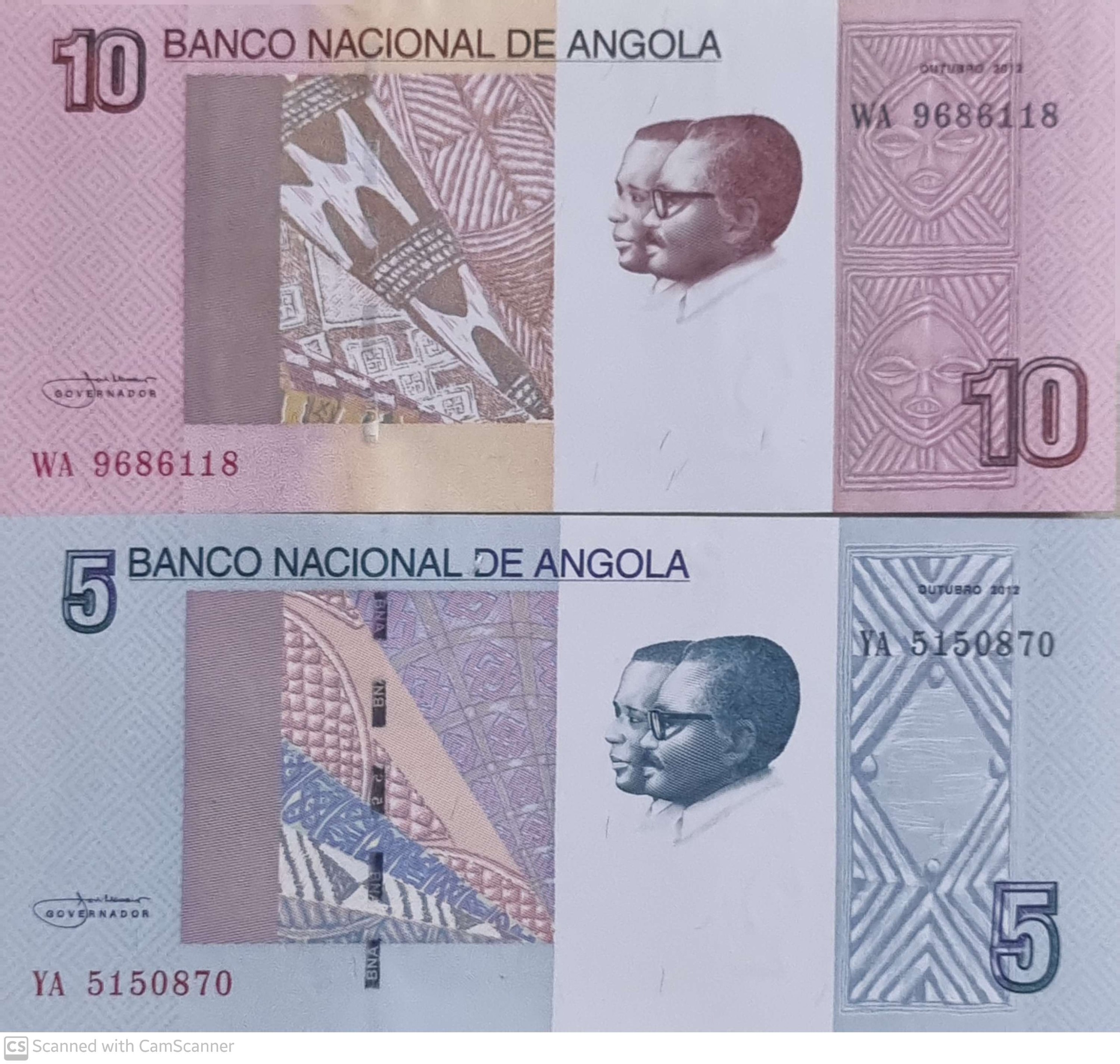 دو تک بانکی کلکسیونی 5 و 10 کوآنزیم آنگولا