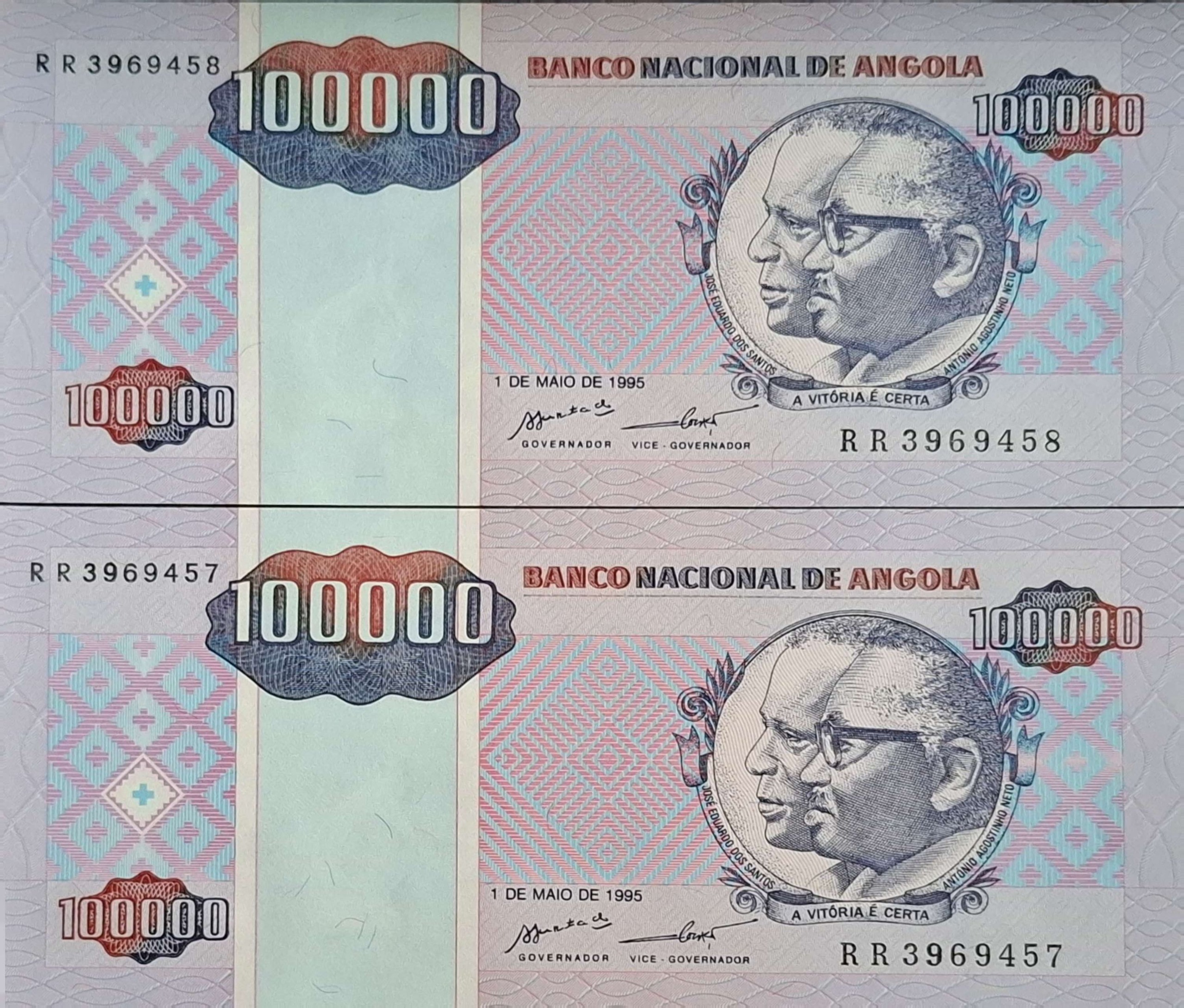 جفت بانکی کلکسیونی و ارزشمند 10000 کوانزا آنگولا