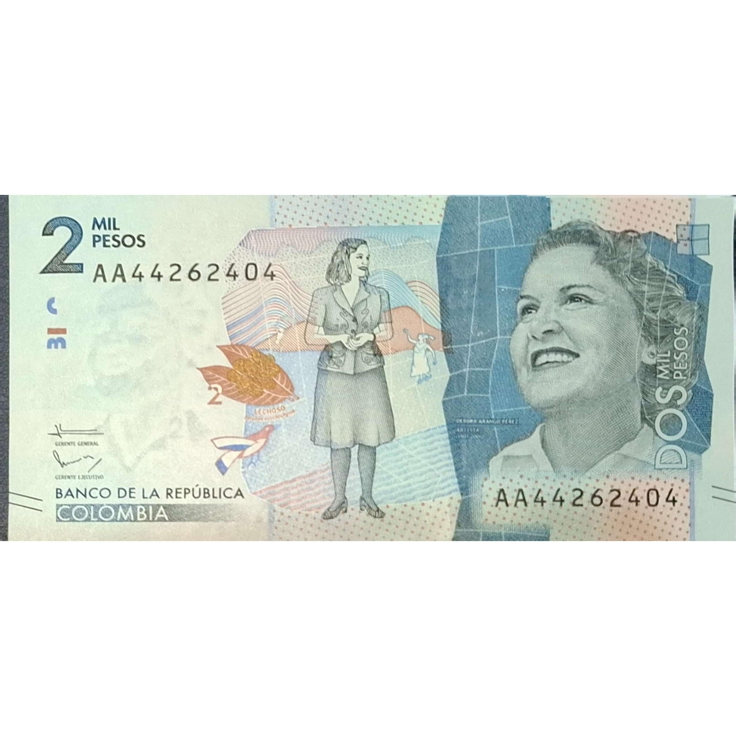 تک بانکی کلکسیونی ارزشمند 2 پزو کلمبیا