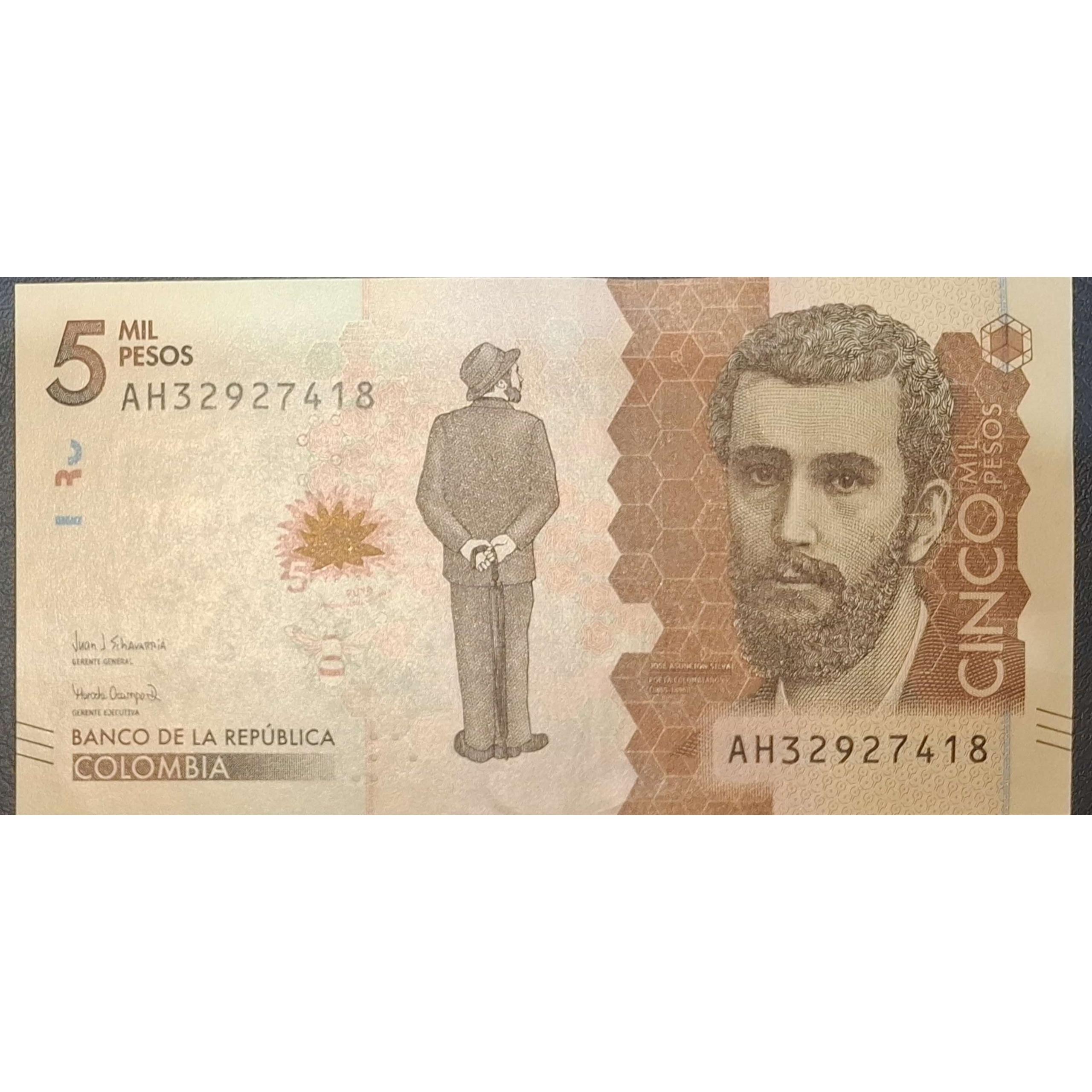 تک بانکی کلکسیونی و کمیاب 5 پزو کلمبیا