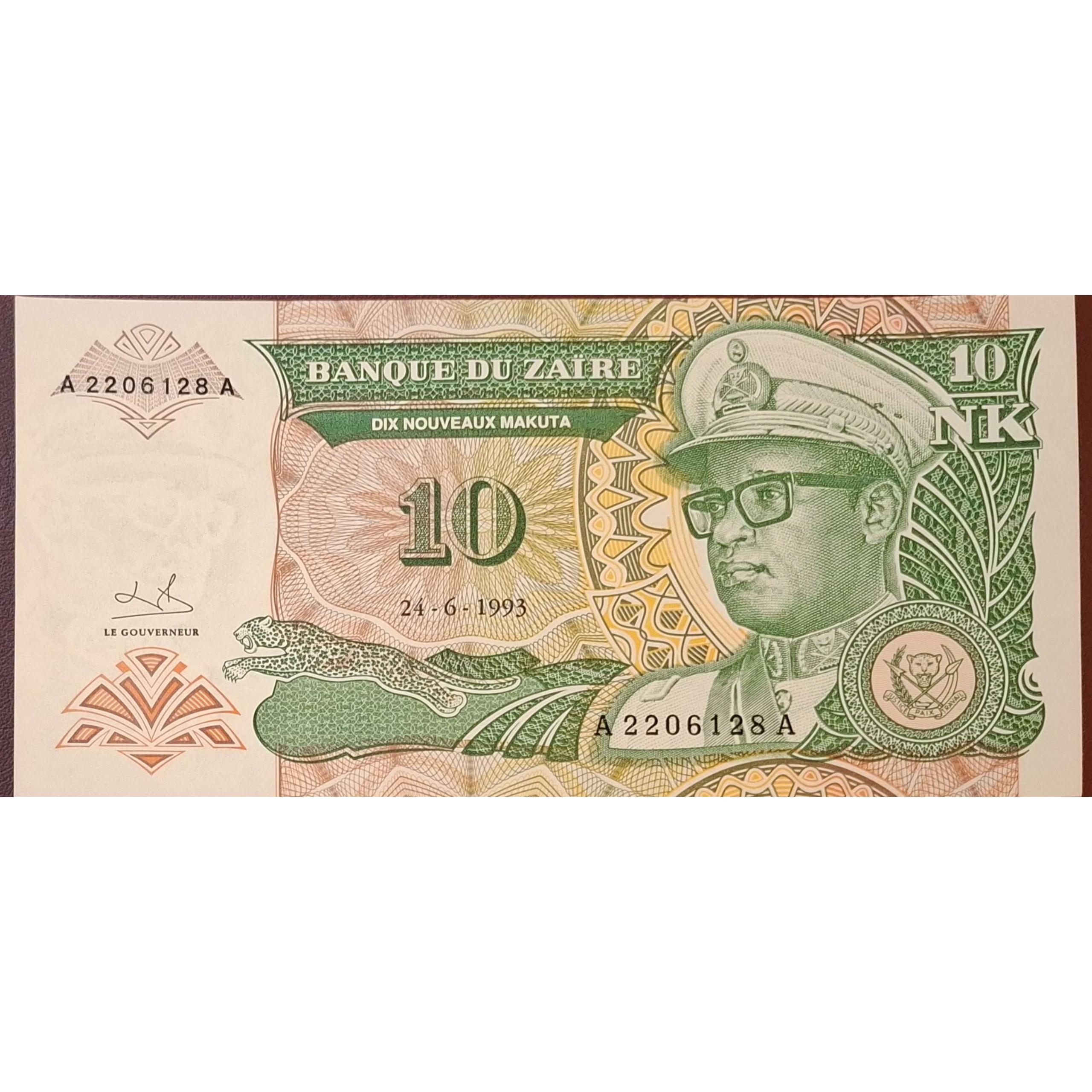 تک بانکی کلکسیونی و کمیاب 10 فرانک زئیر