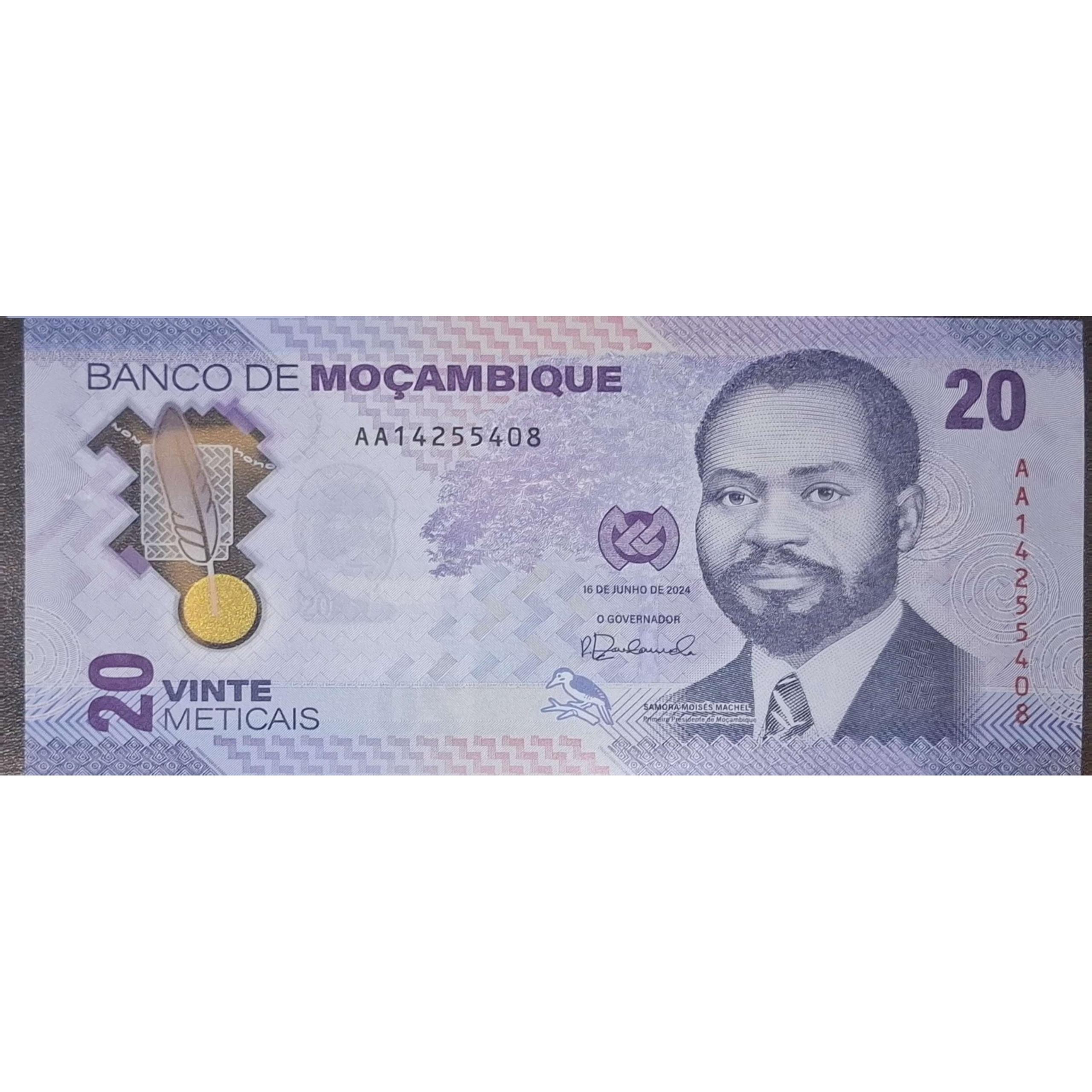 تک اسکناس پلیمری بانکی کلکسیونی 20 متیکاش موزامبیک