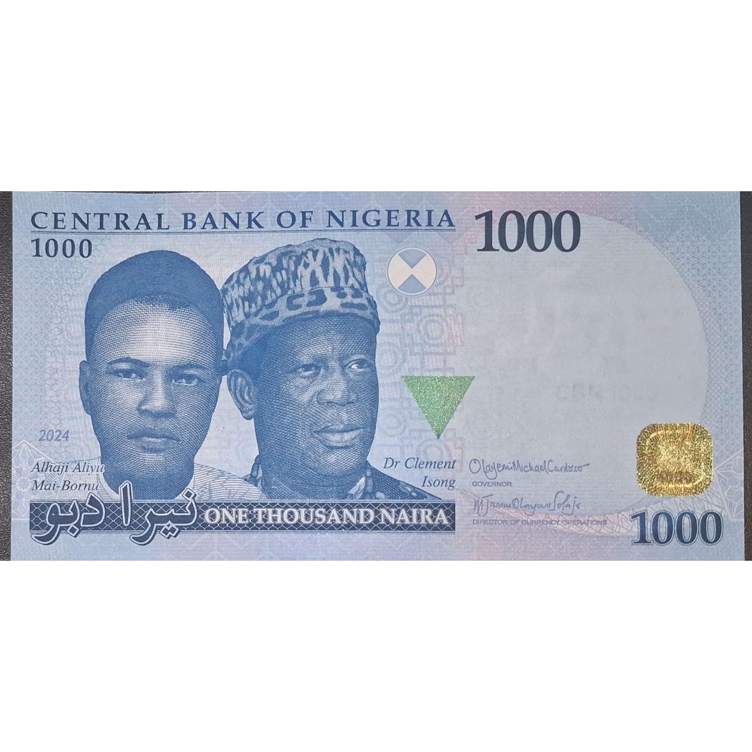 تک اسکناس بانکی کلکسیونی 1000 نایرا نیجریه