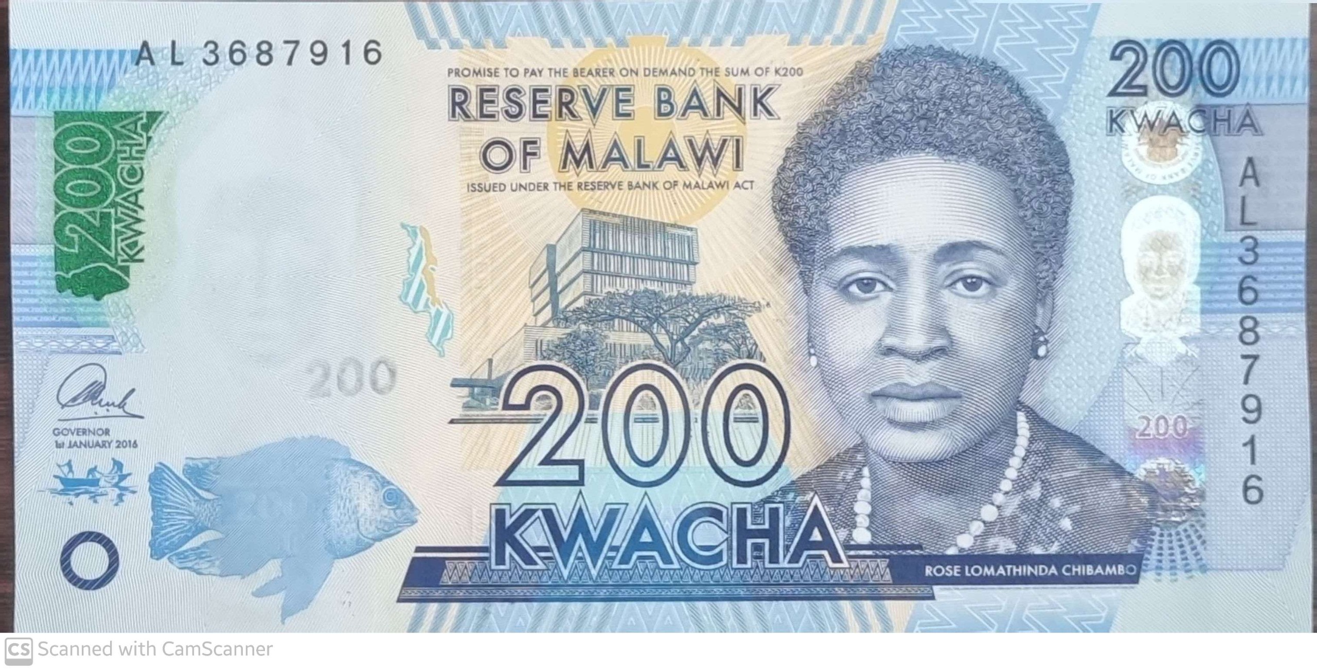 تک بانکی کلکسیونی 200 کواچا مالاوی