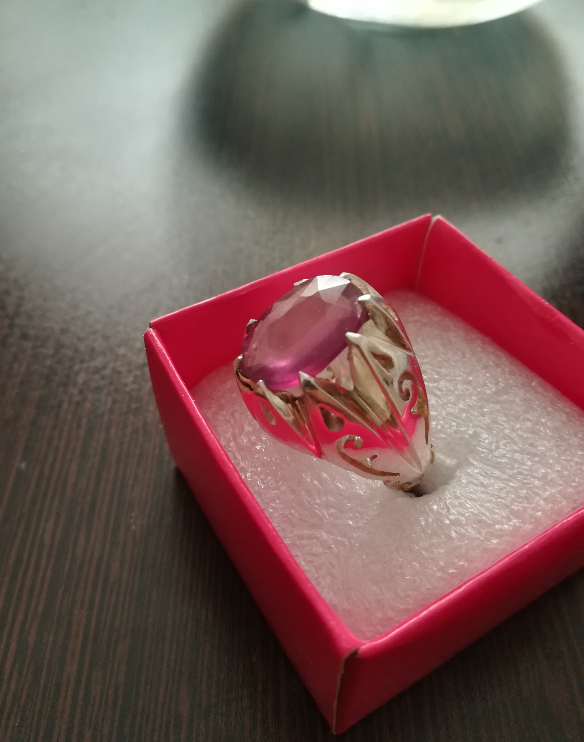 انگشتر فاخر یاقوت سرخ بینظیر معدنی آفریقایی