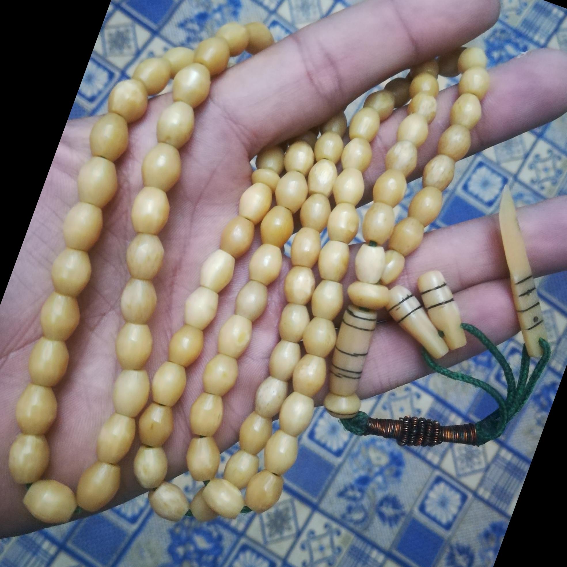 تسبیح فاخر و نفیس شاخ گوزن قدیمی