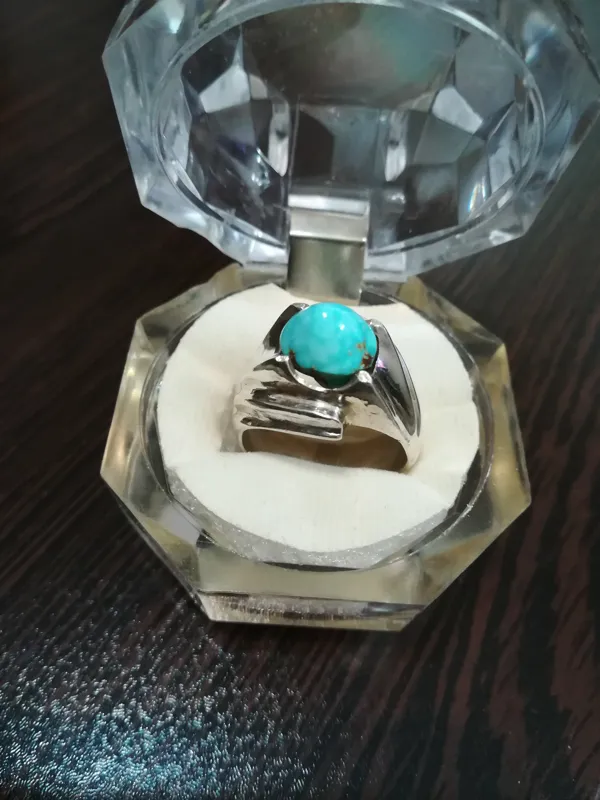 انگشتر لاکچری فیروزه اعلای نیشابوری