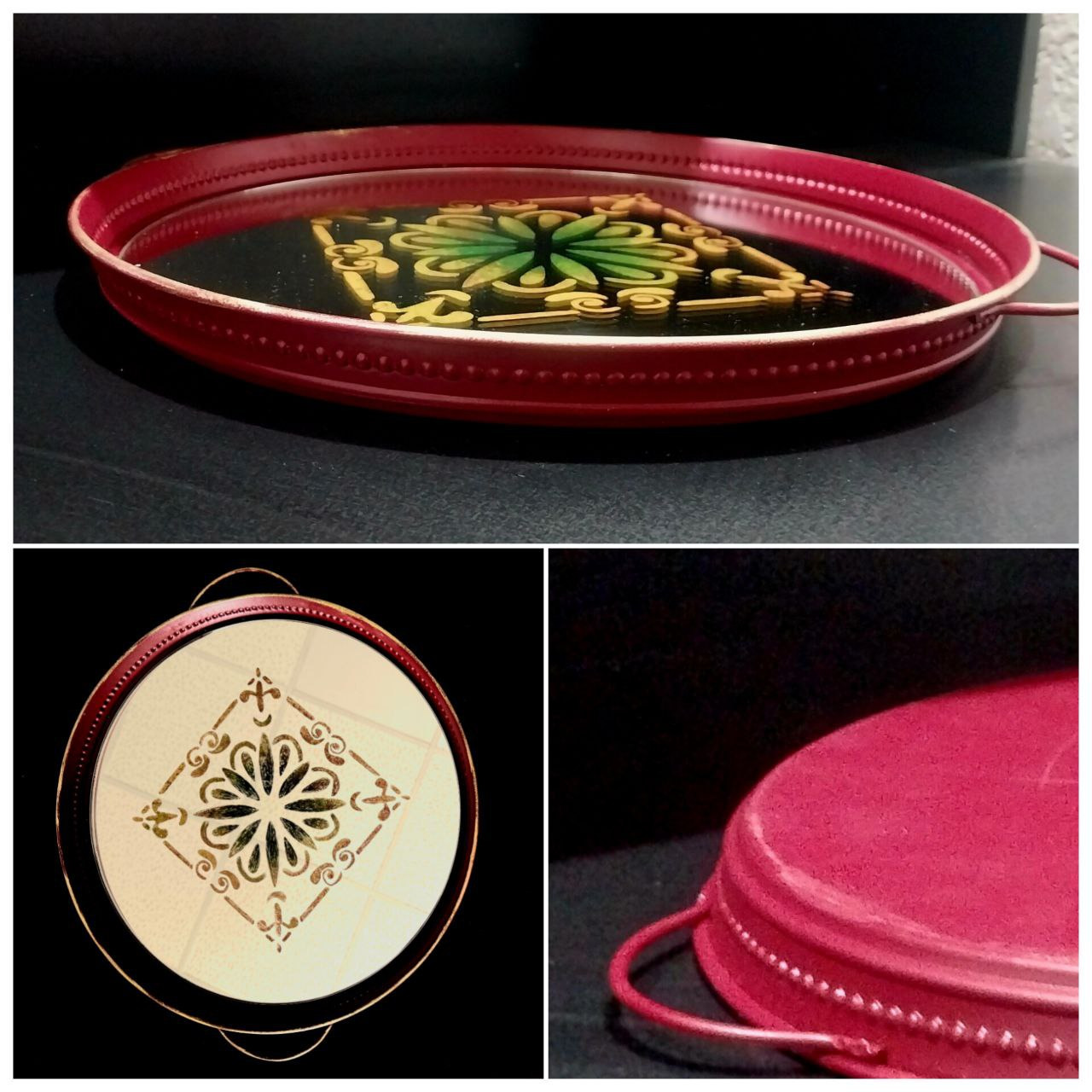 سینی کف آینه پاییز