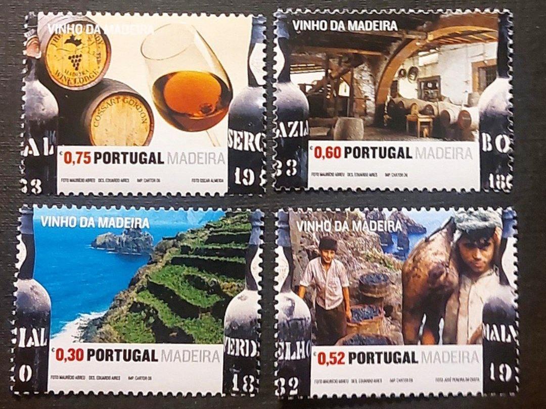 سری کامل تمبر شراب چاپ پرتغال