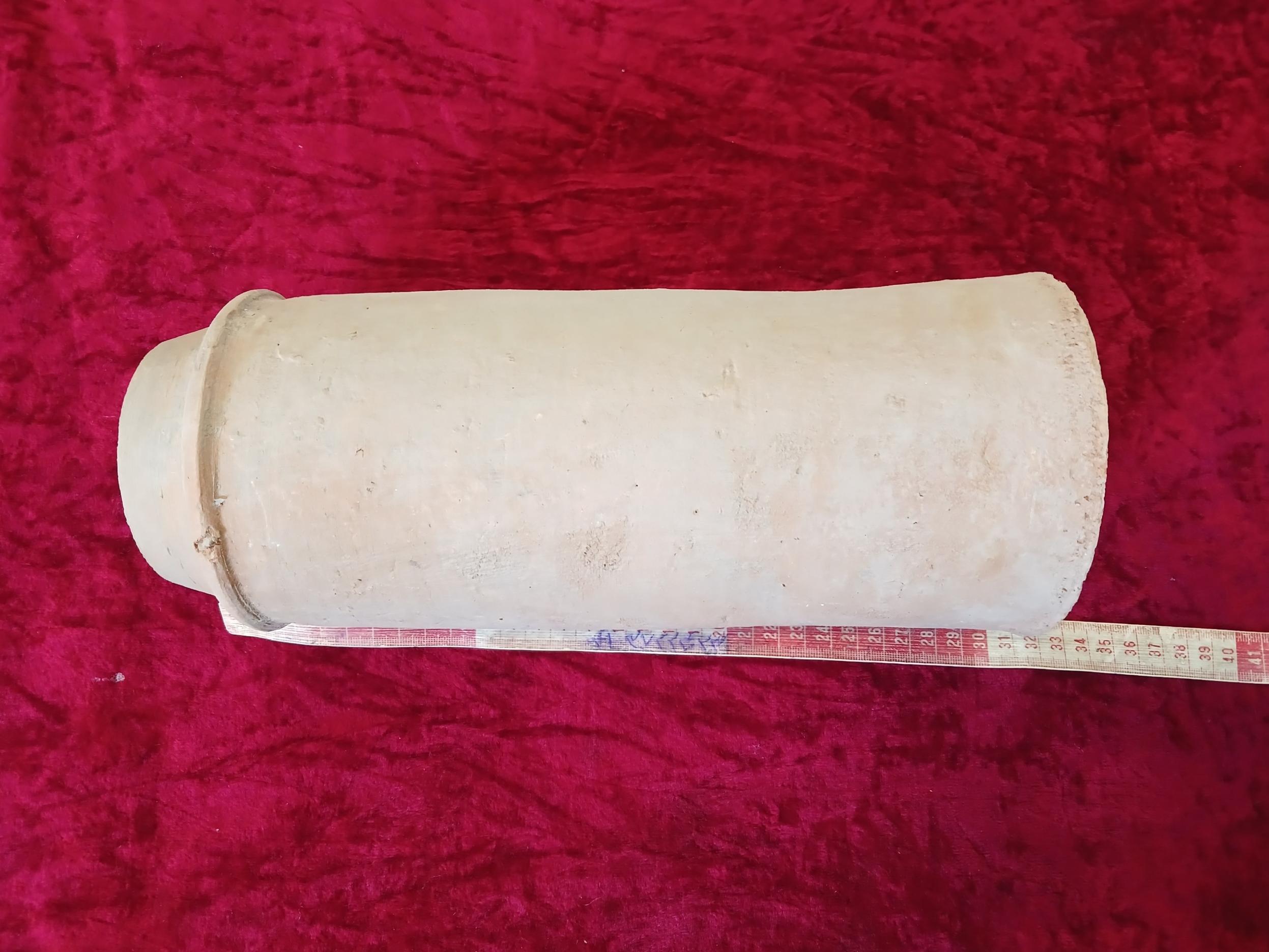 سفال لوله ای قدیمی دست ساز