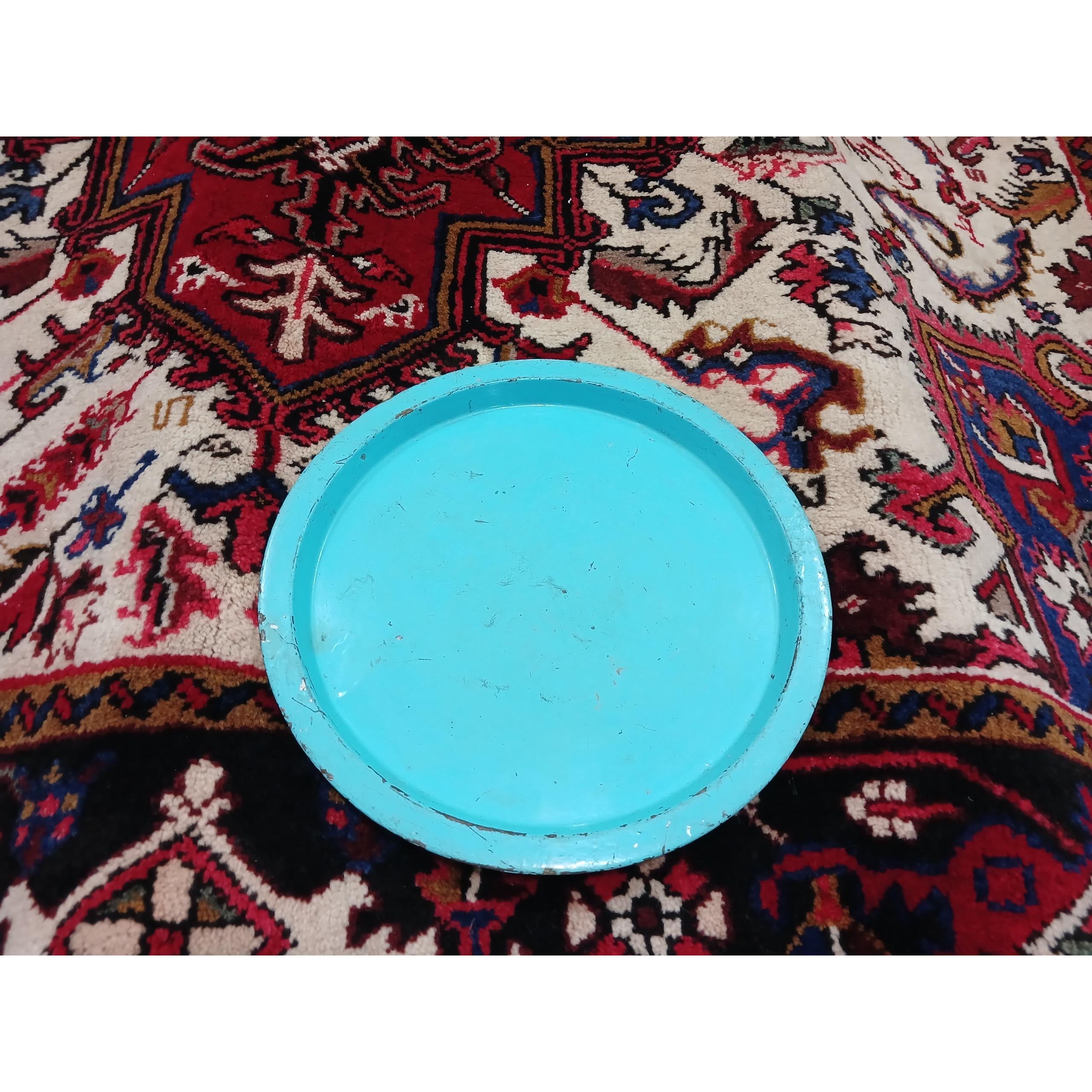 سینی فلزی آهنی قدیمی