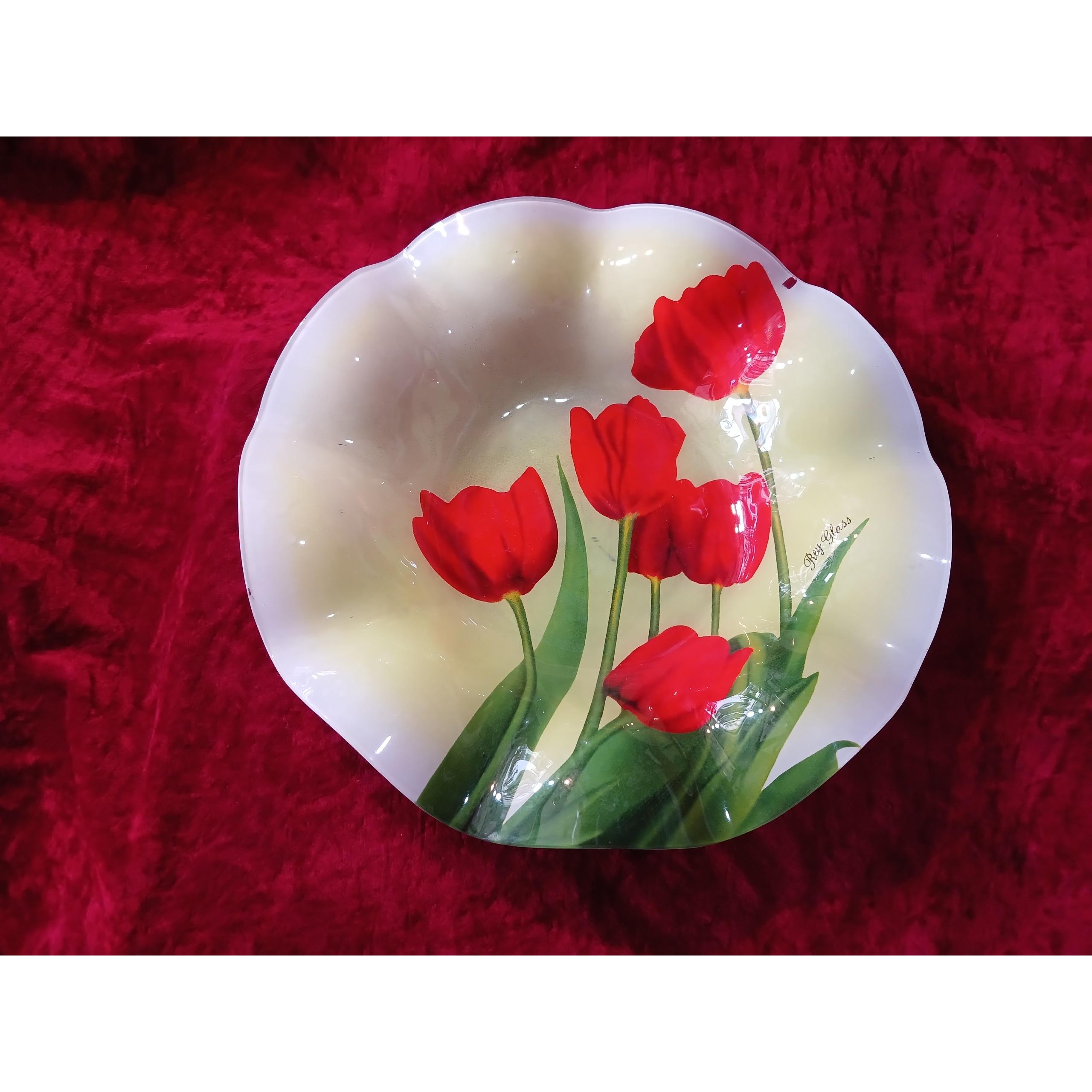 ظرف میوه خوری شیشه ای قدیمی