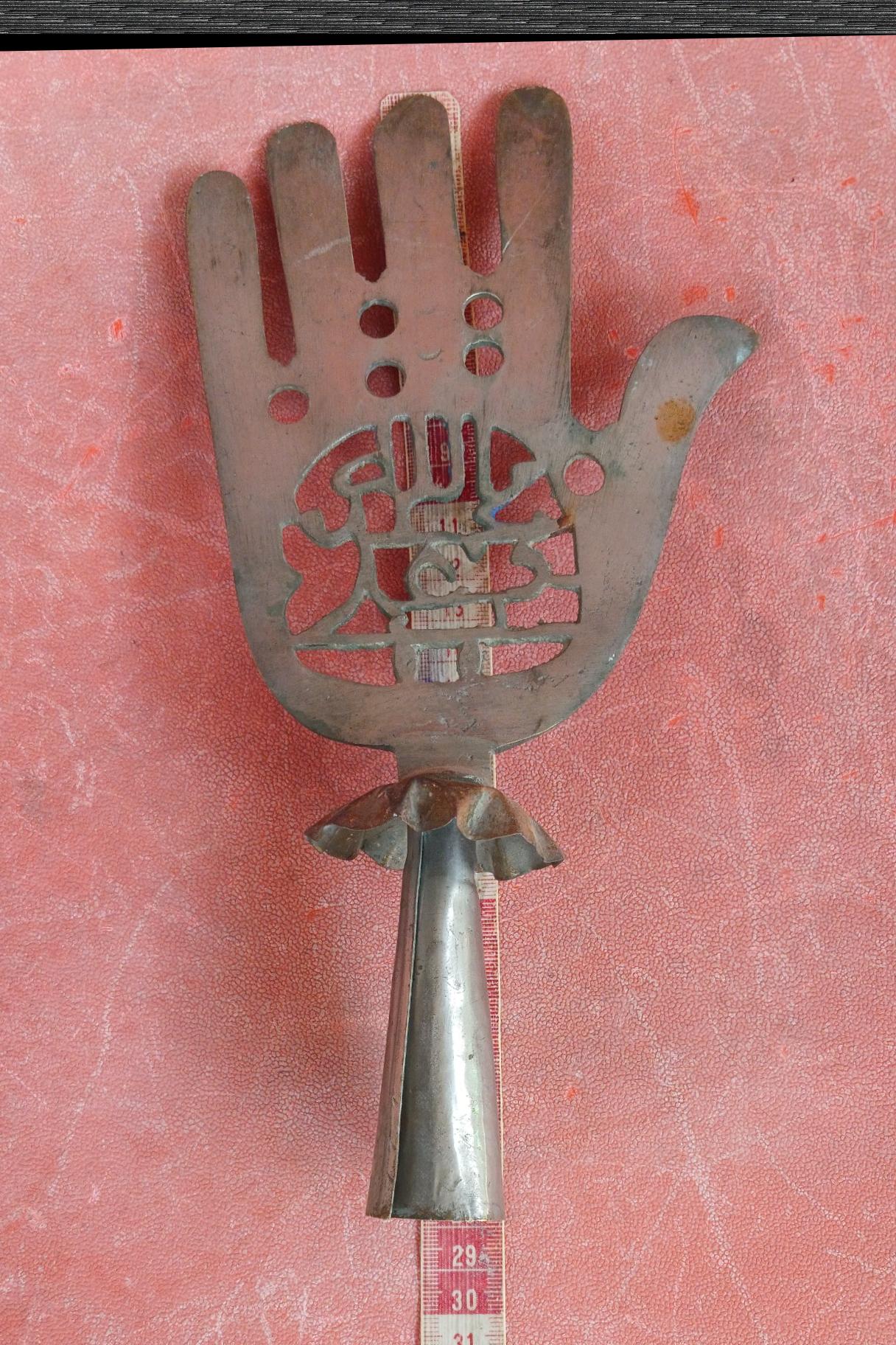 سر علم برنجی قدیمی