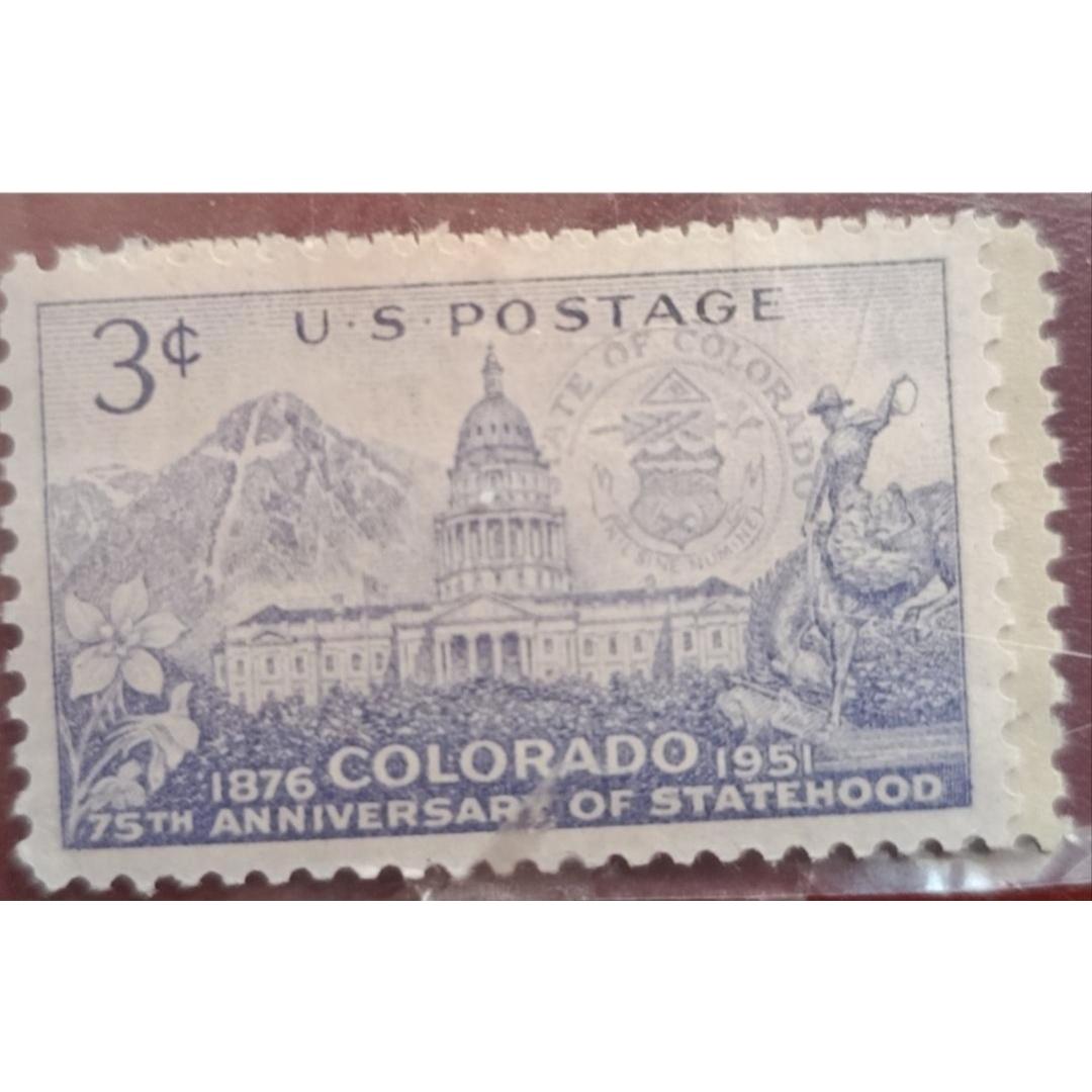 75 سالگی ایالت کولورادو آمریکا. 1952. بسیار نایاب
