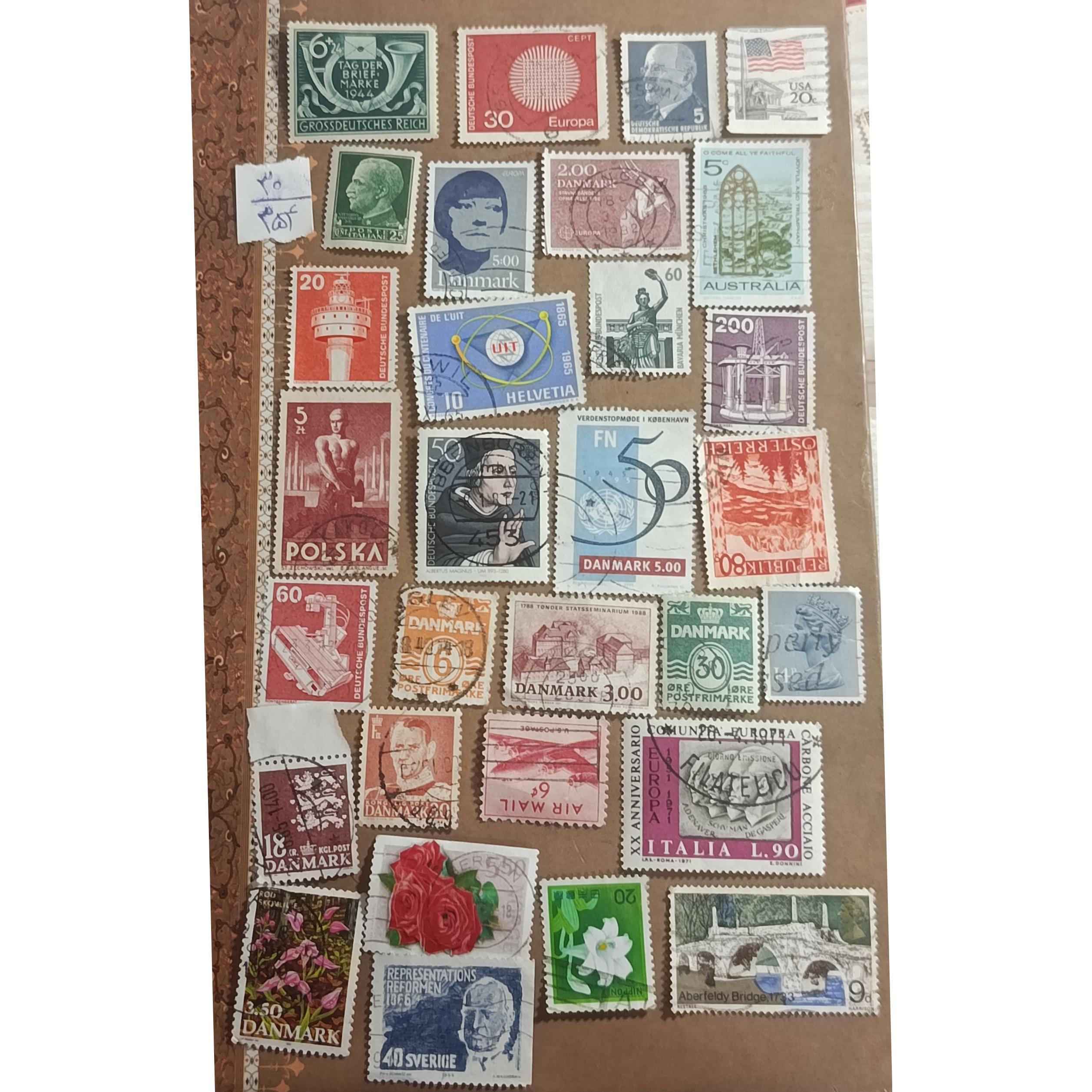 سری پستی آمریکا،اروپا و روسیه کد 354