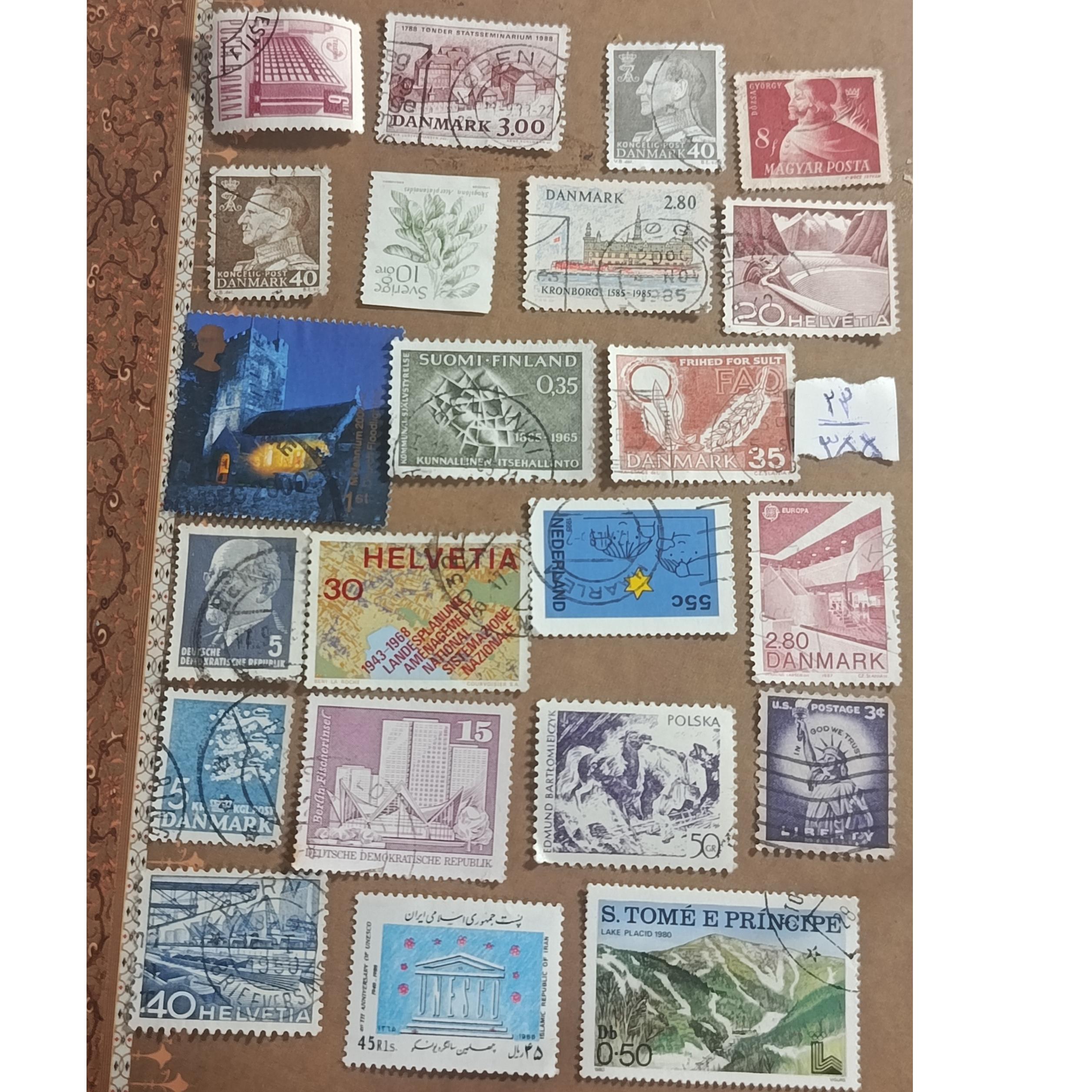 سری پستی اروپا و آمریکا کد 355