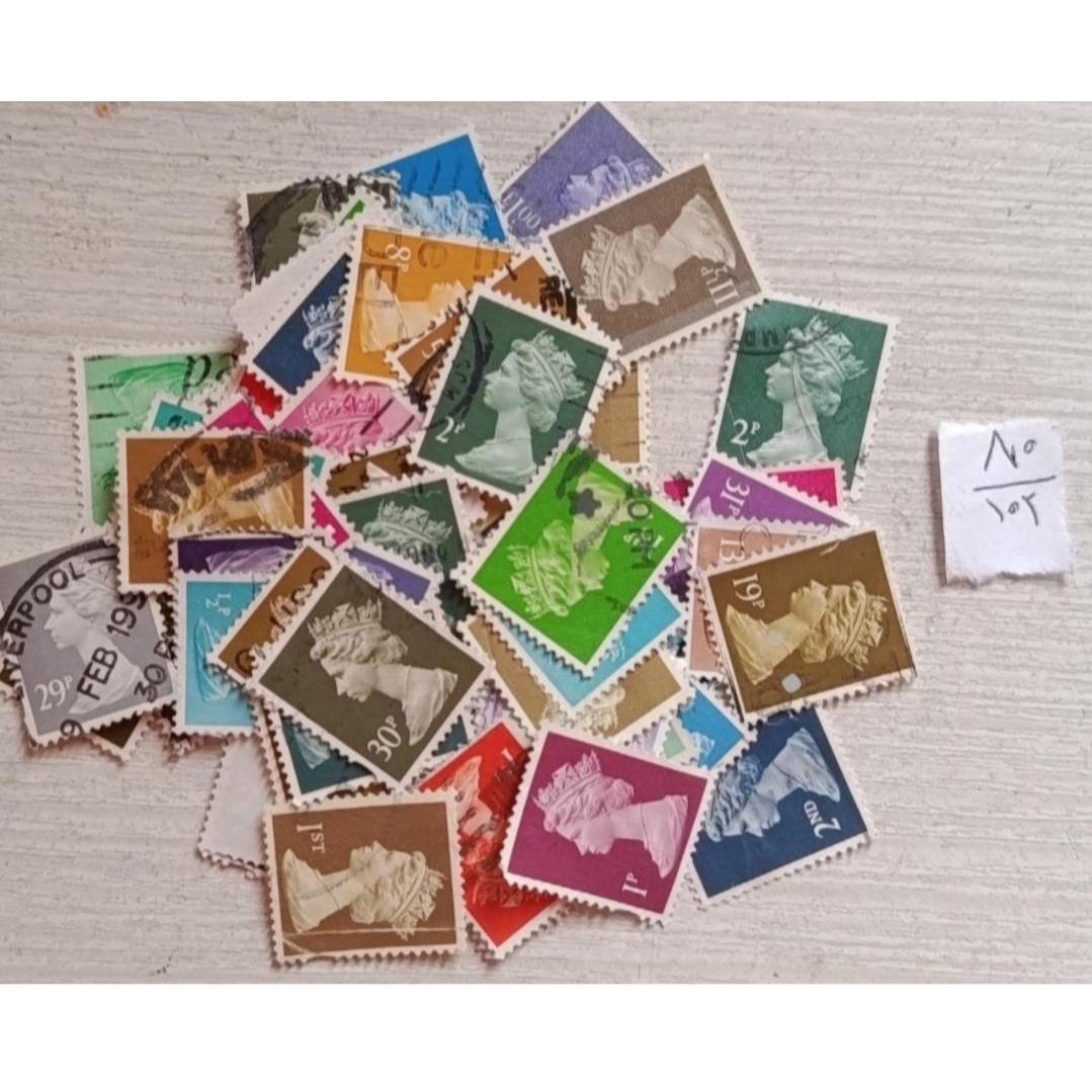 80 تمبر پستی ملکه . کد 2