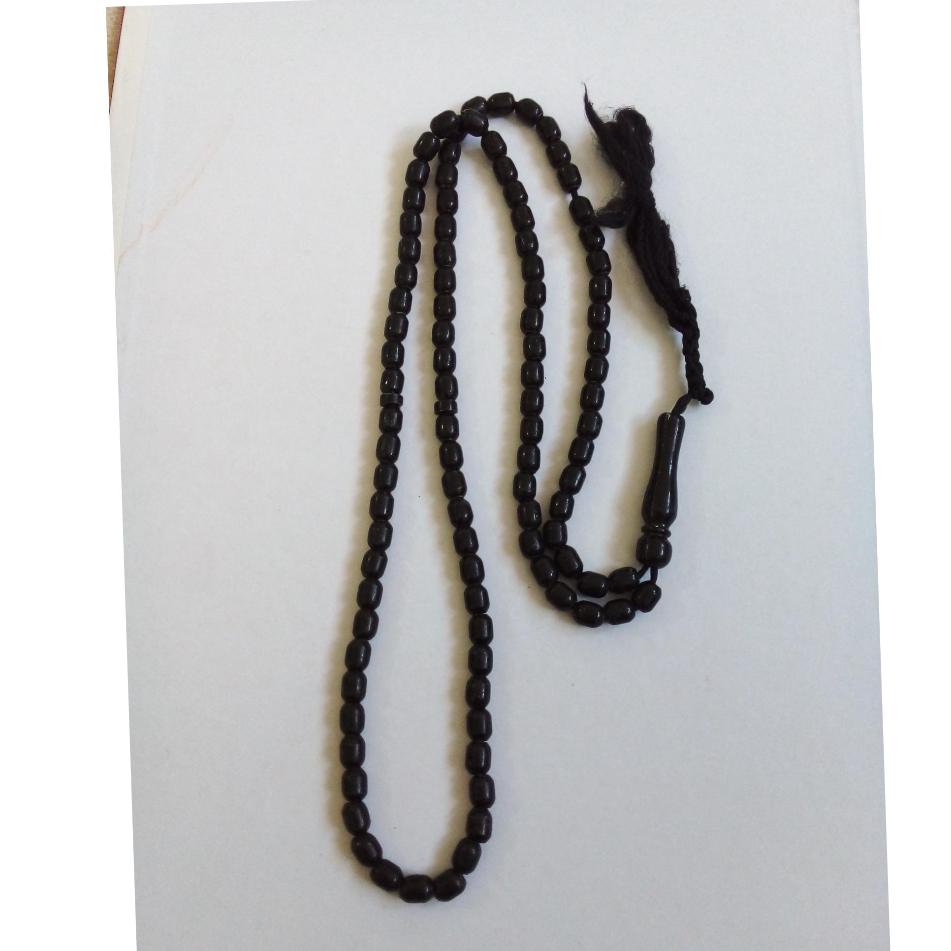 تسبیح معمولی مشکی کد 66