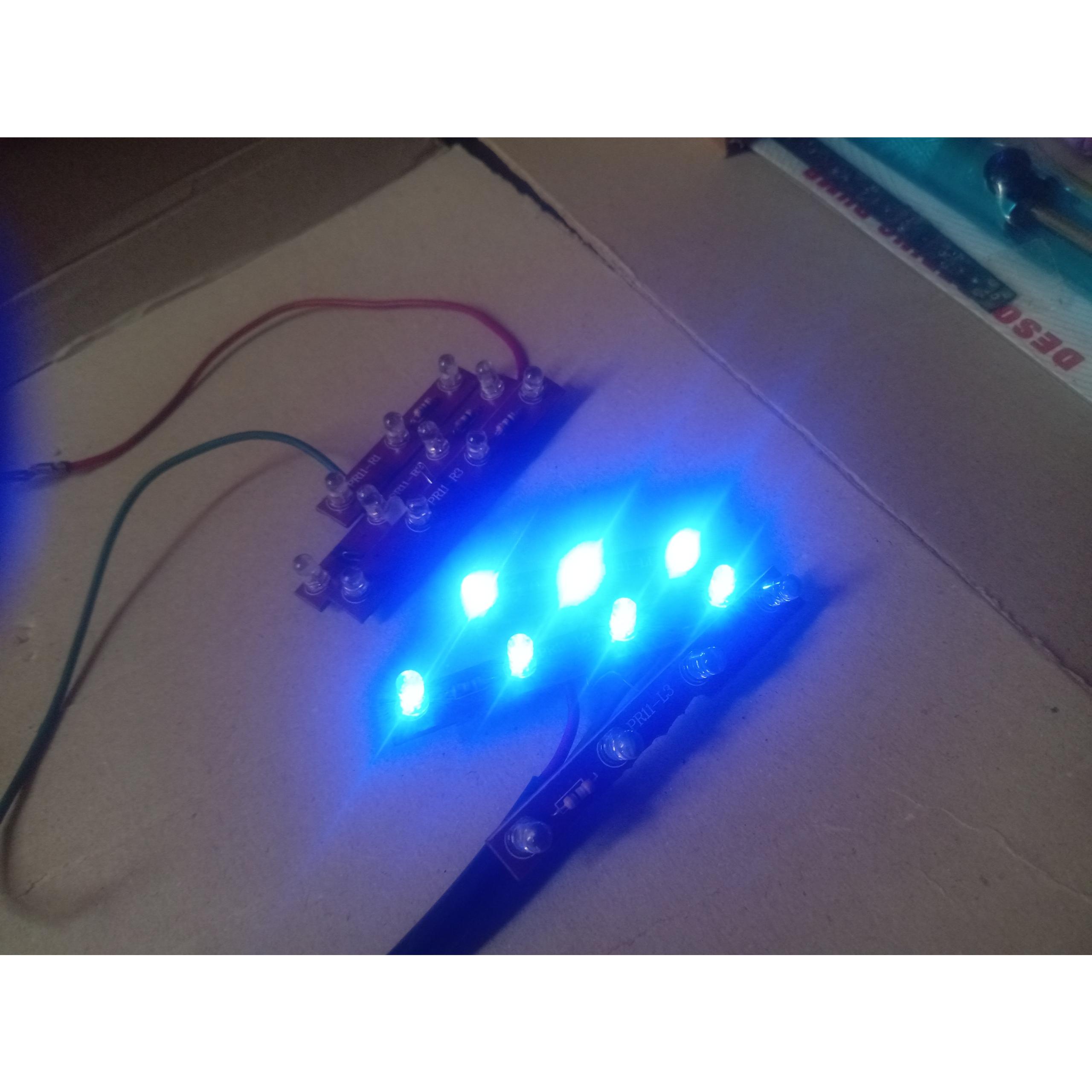 چراغ راهنما 12v بورد ابی ماشین موتور