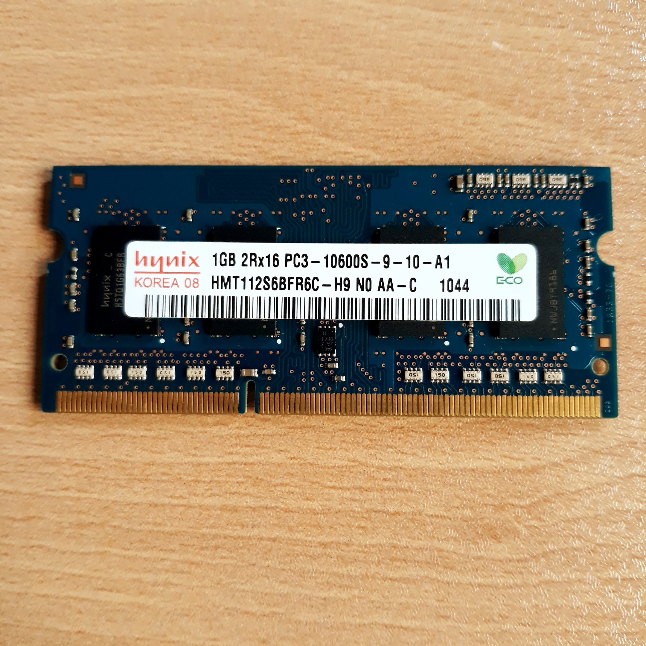 رم لپ تاپ Hynix Ram 1GB 2Rx16 Pc3-10600S - 9-10-A1
