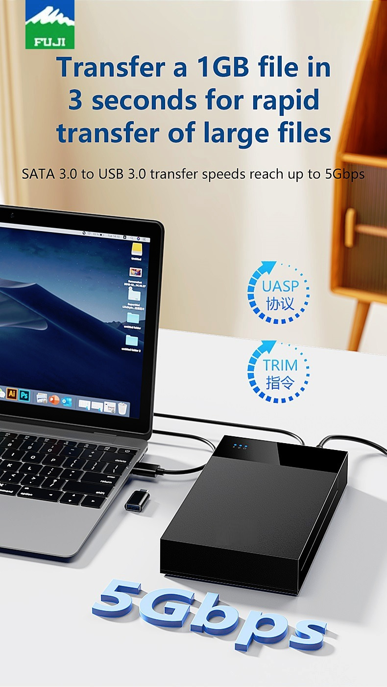 باکس تبدیل هارد فوجی 3/5 اینچ 16 ترا USB3 (5 عدد)