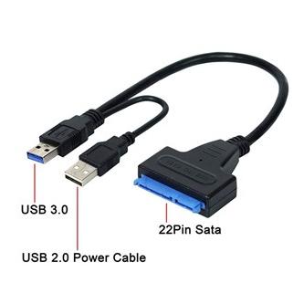 تبدیل ساتا 2/5 و 3/5 به USB3 با آداپتور 2 آمپر