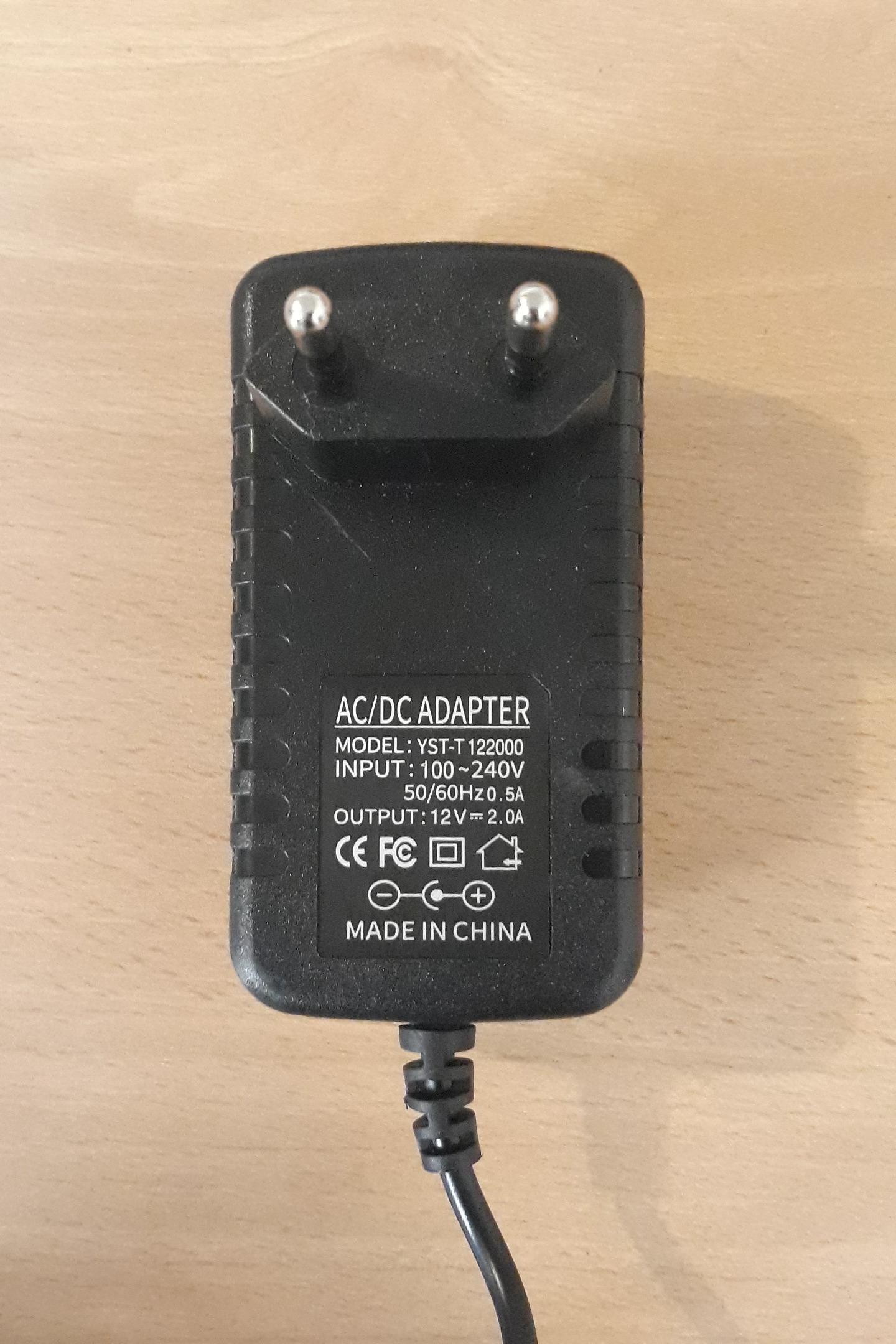 آداپتور 12 ولت 2 آمپر واقعی با LED بسته 2 عددی