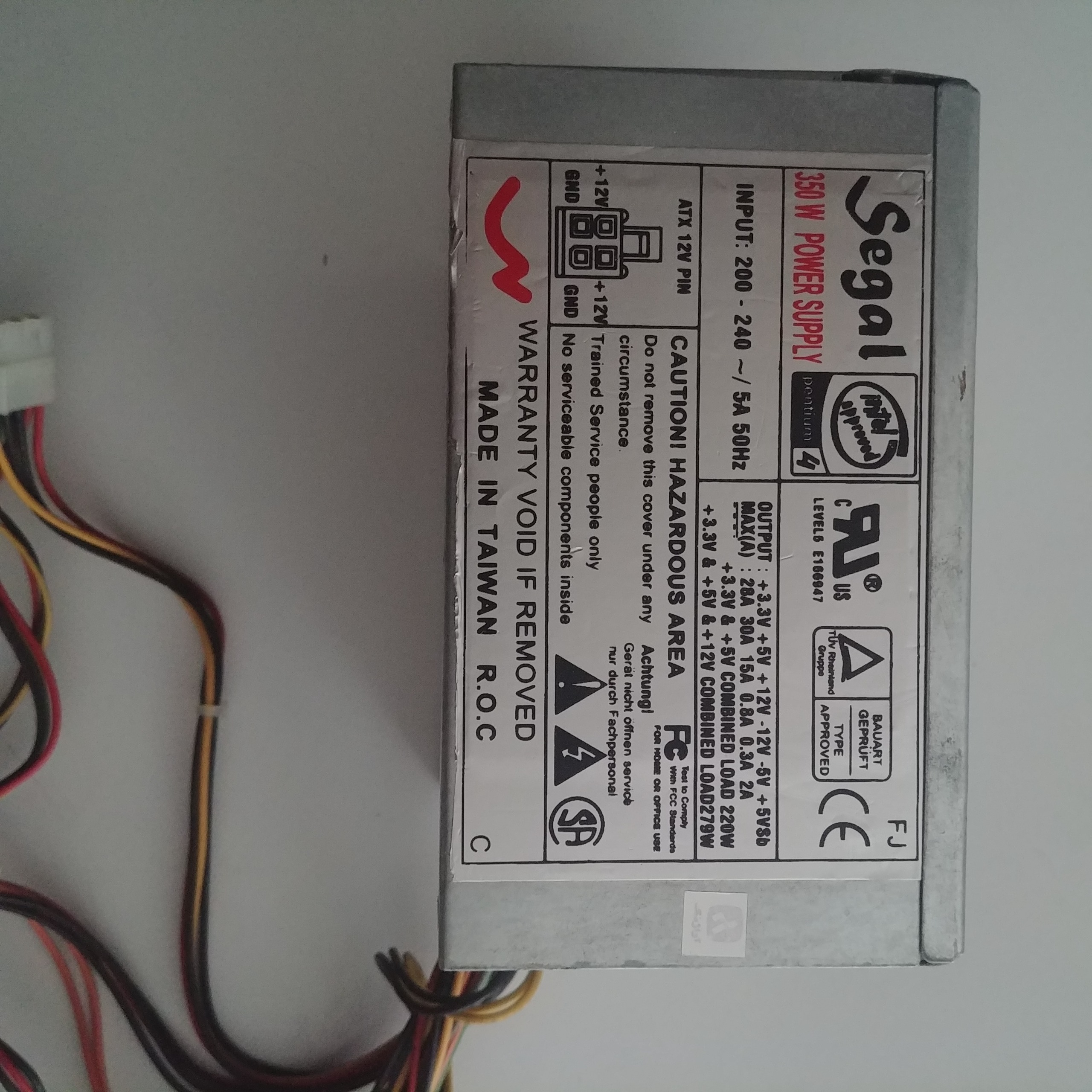 پاور سنگین و ساخت تایوان 350W واقعی Segal