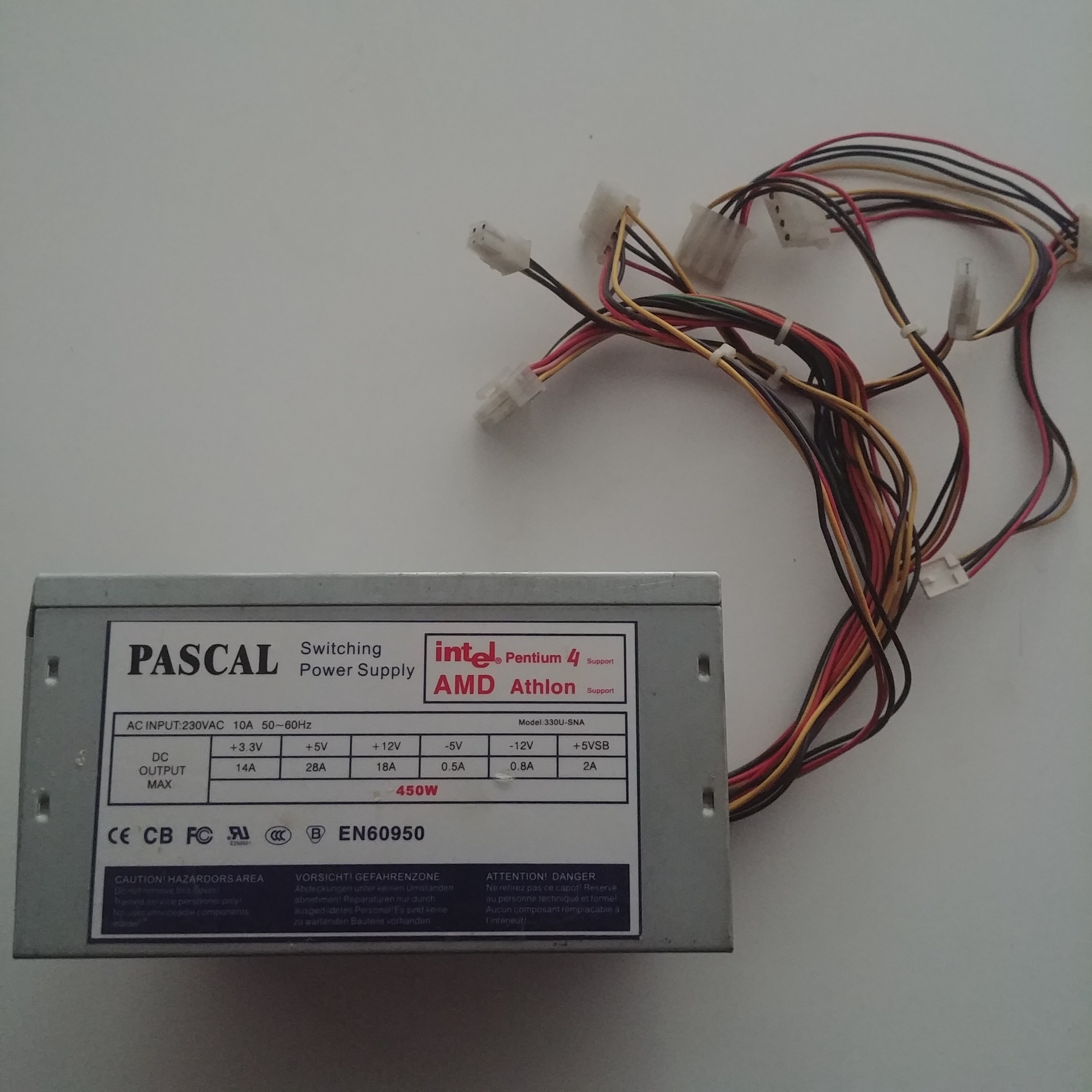 پاور پاسکال 450W فن بزرگ Pascal