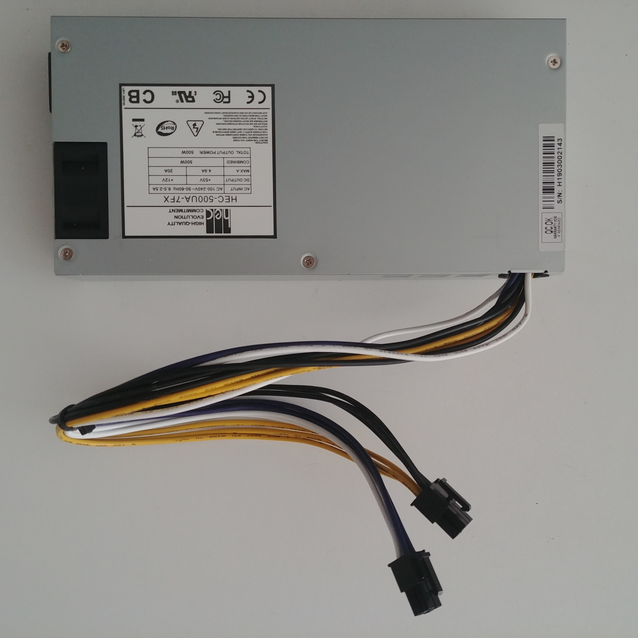 آداپتور فوق حرفه ای 500W 20A با خروجی 12 و 53V