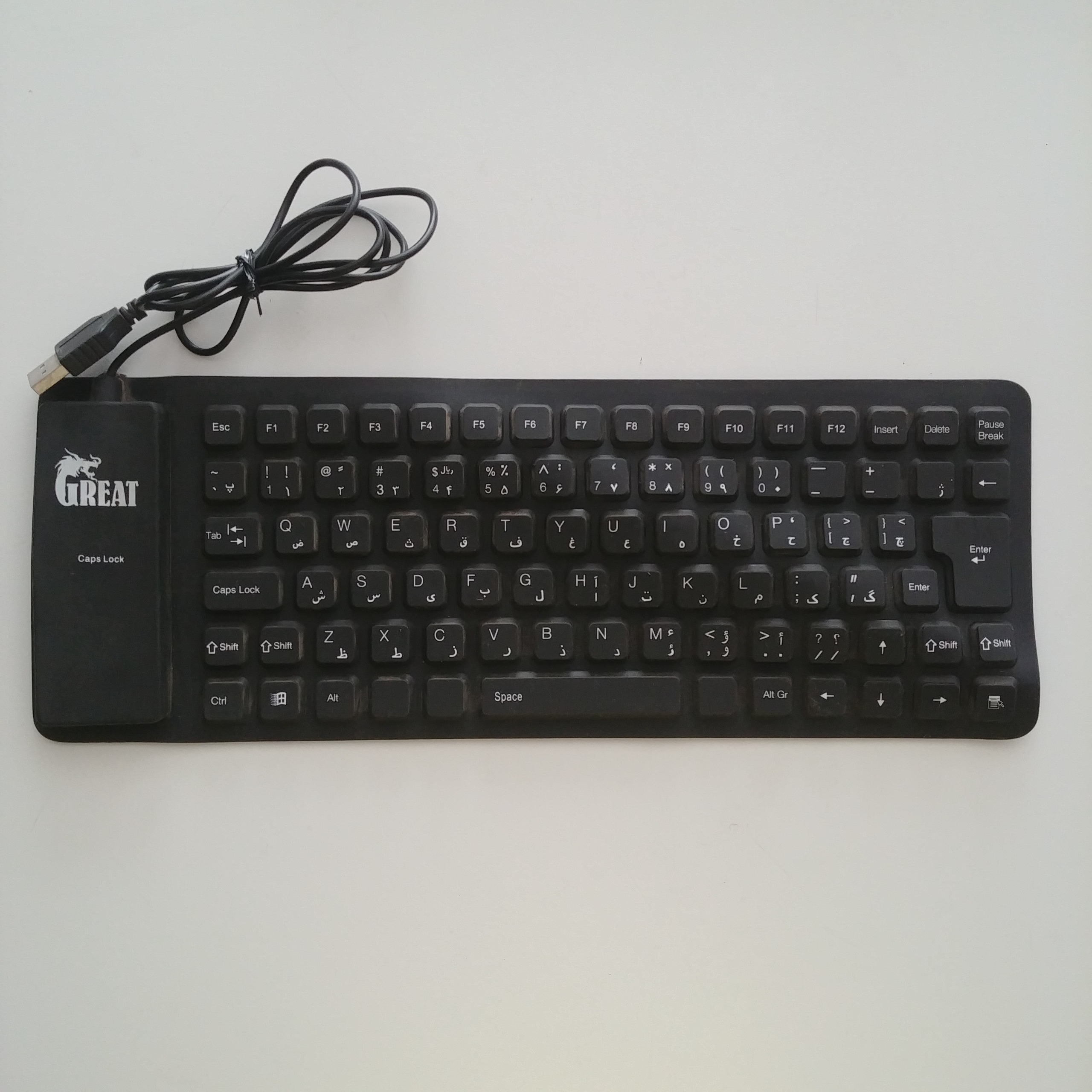 کیبورد ژله ای مشکی کد 0480