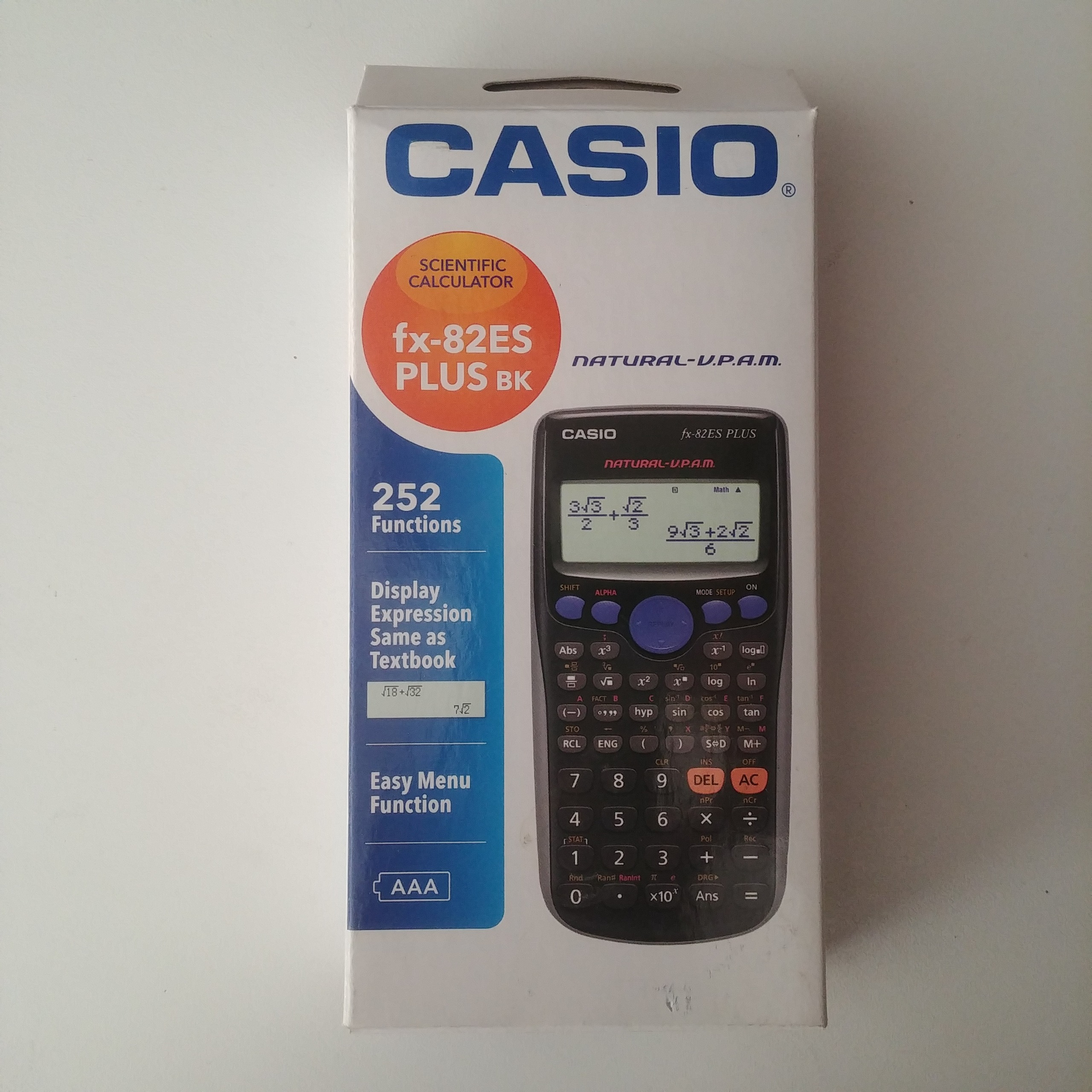 کاسیو Casio FX-82es Plus BK اصل با گارانتی معتبر