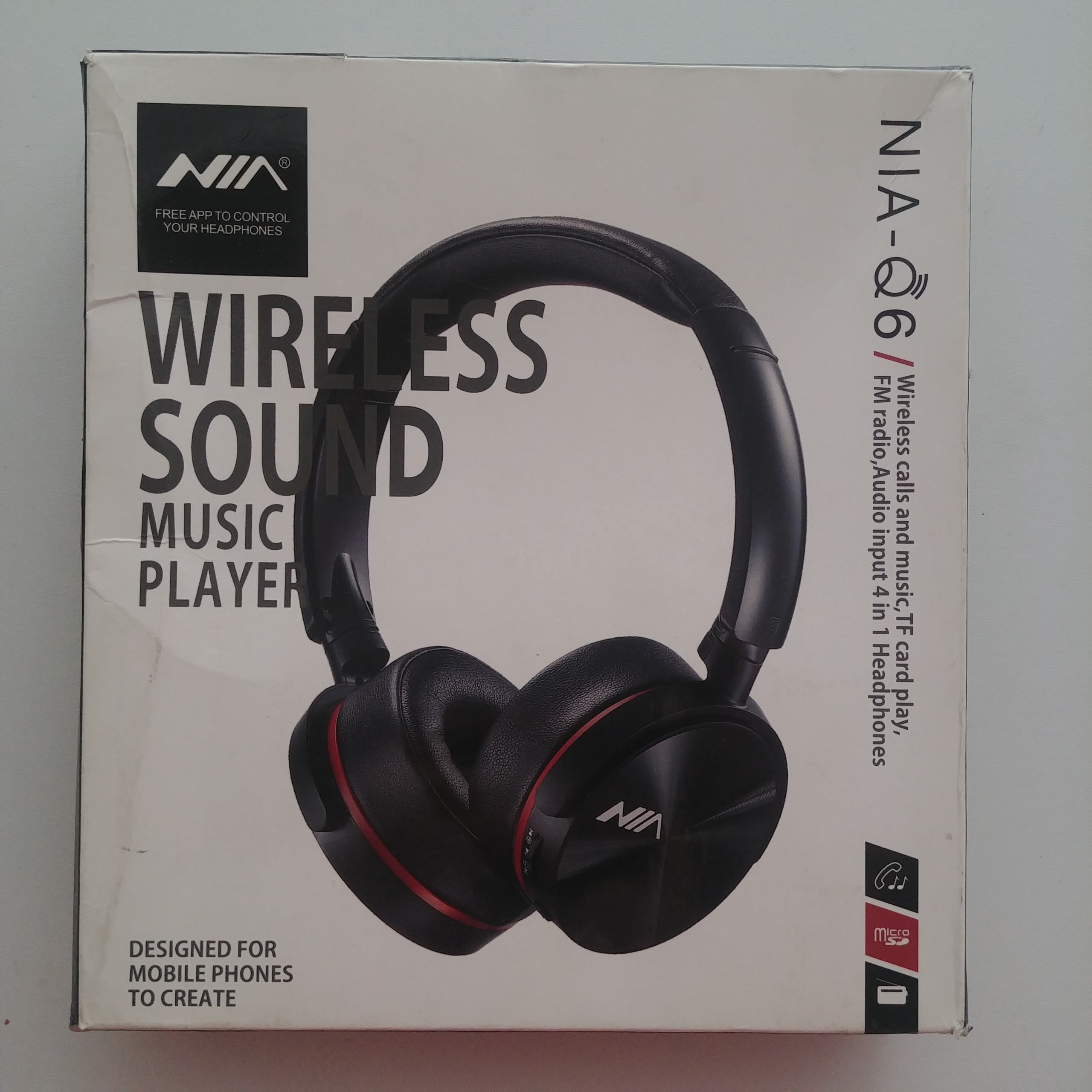 هدفون با کیفیت بی سیم NIA Q6 با زدگی جزیی 0469