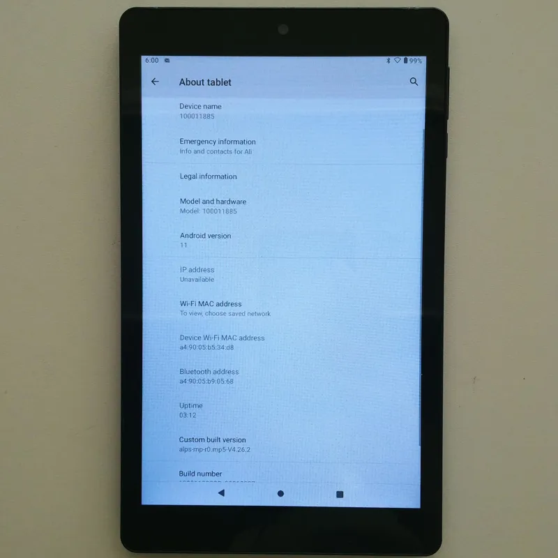 تبلت فروشگاه آمازون امریکا اندروید 11 با شارژر