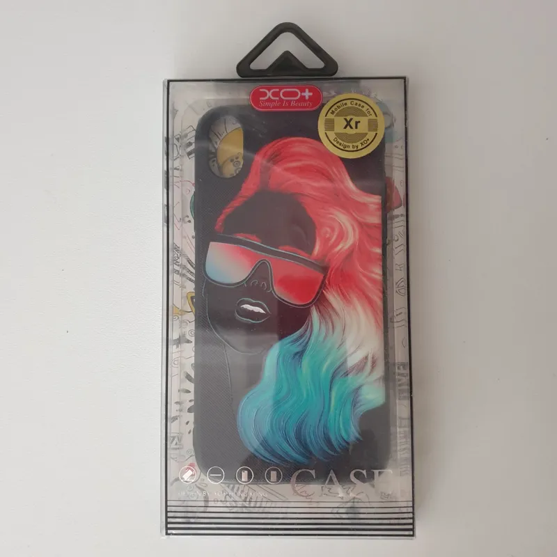 کاور موبایل اپل iphone XR طرح دختر رنگی