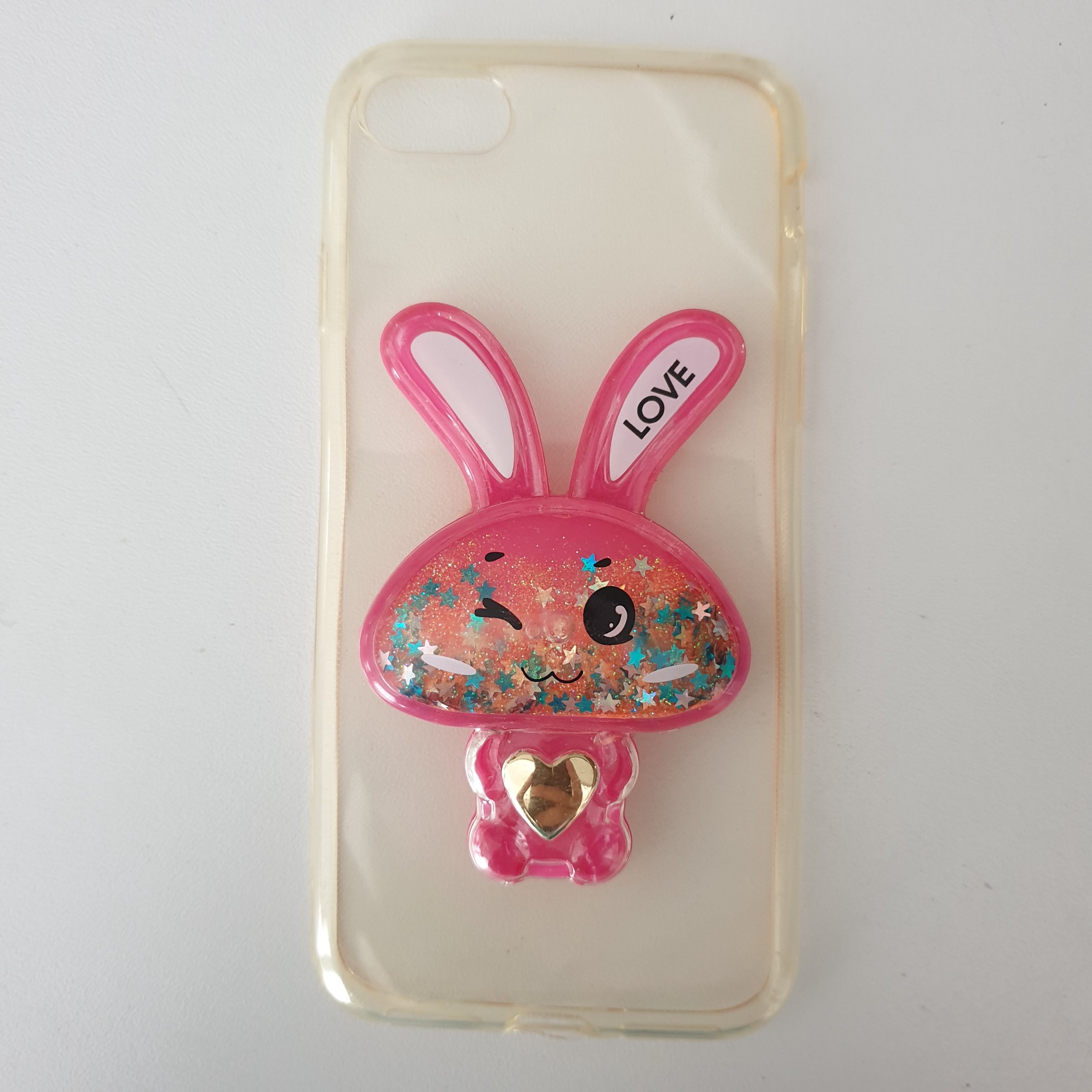 کاور موبایل اپل 6s /6 ژله ای مدل خرگوش برجسته