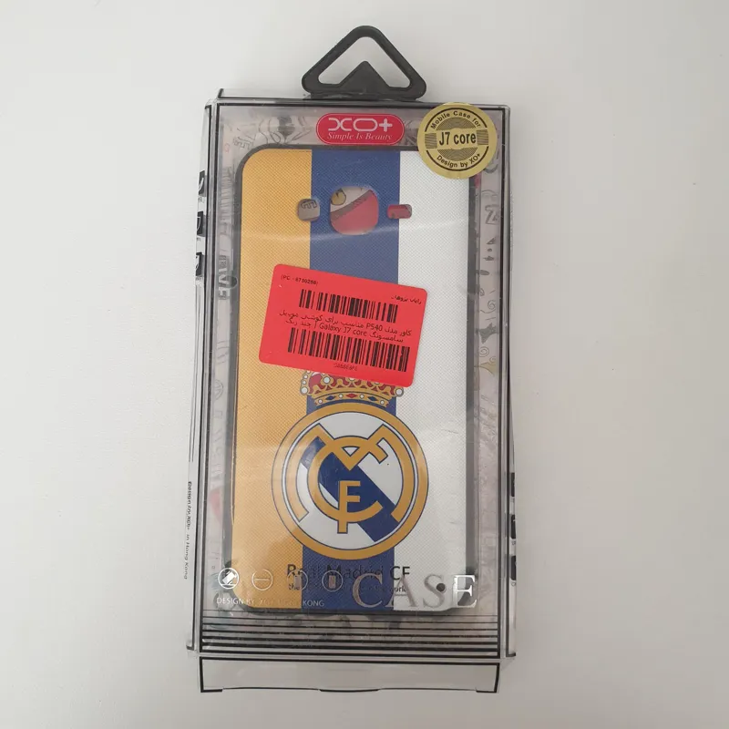 کاور موبایل سامسونگ j7 core طرح رئال مادرید
