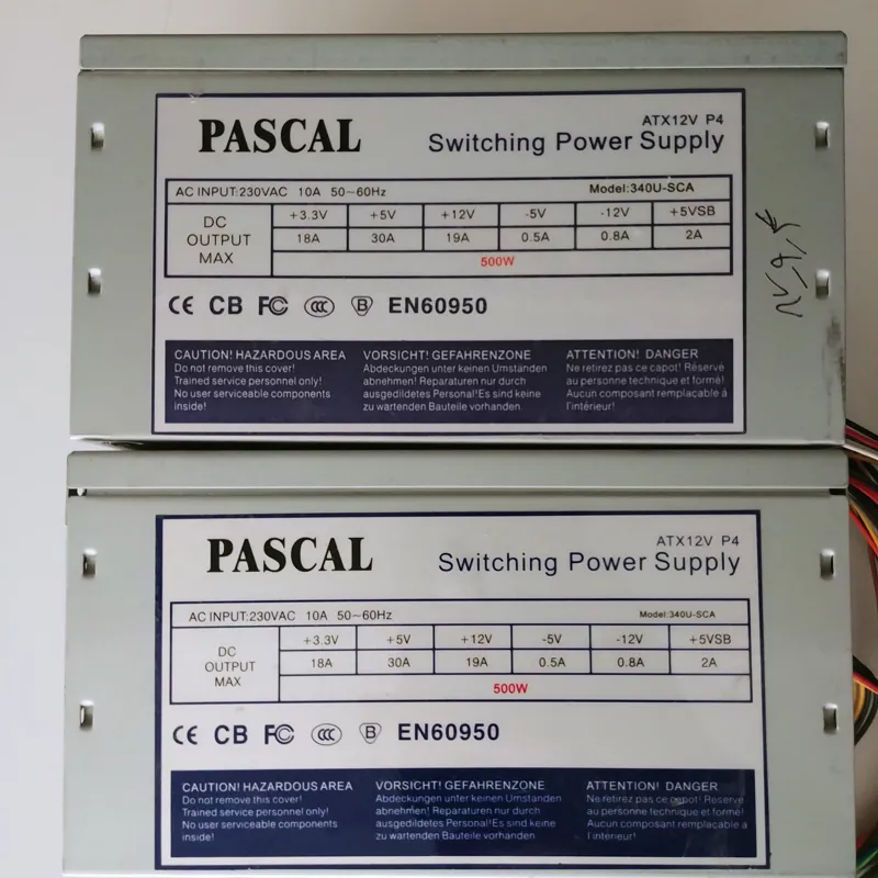 پاور 500W پاسکال فن بزرگ و ساتا دار